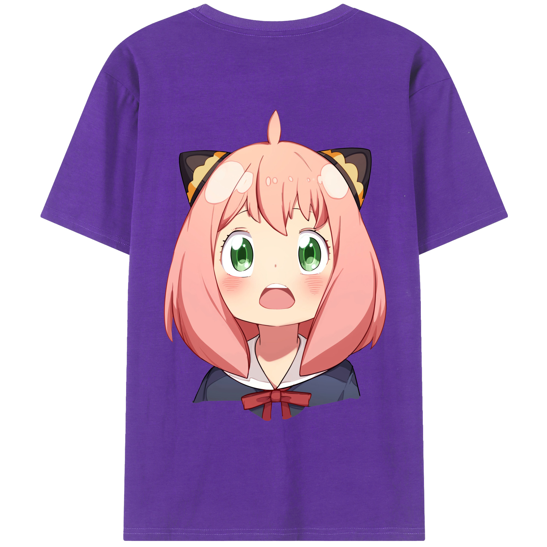 （画像用） SPY×FAMILY间谍家家酒 綿100％ メンズ半袖Tシャツ（バックプリント） 通気性
