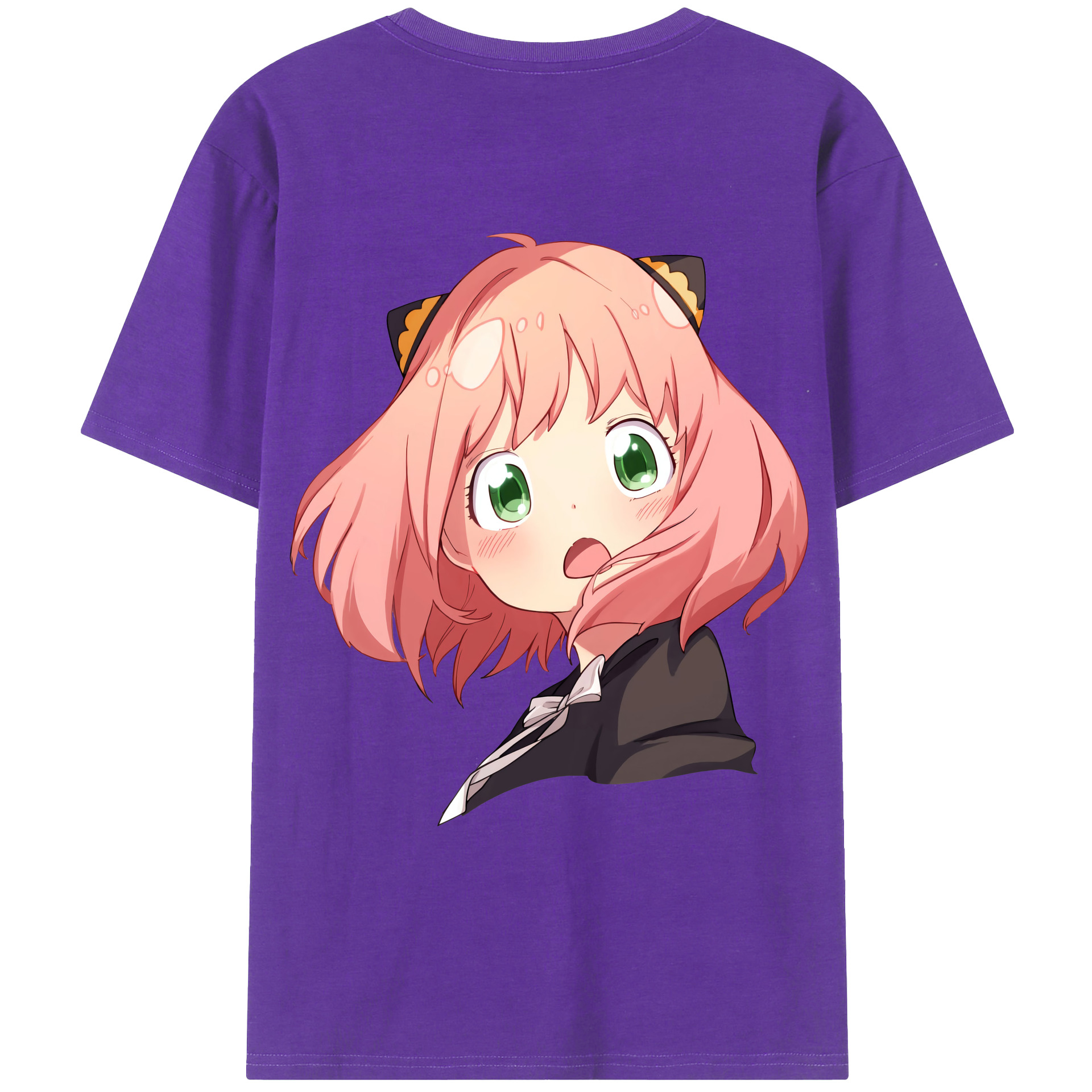 （画像用） SPY×FAMILY间谍家家酒 綿100％ メンズ半袖Tシャツ（バックプリント） 通気性