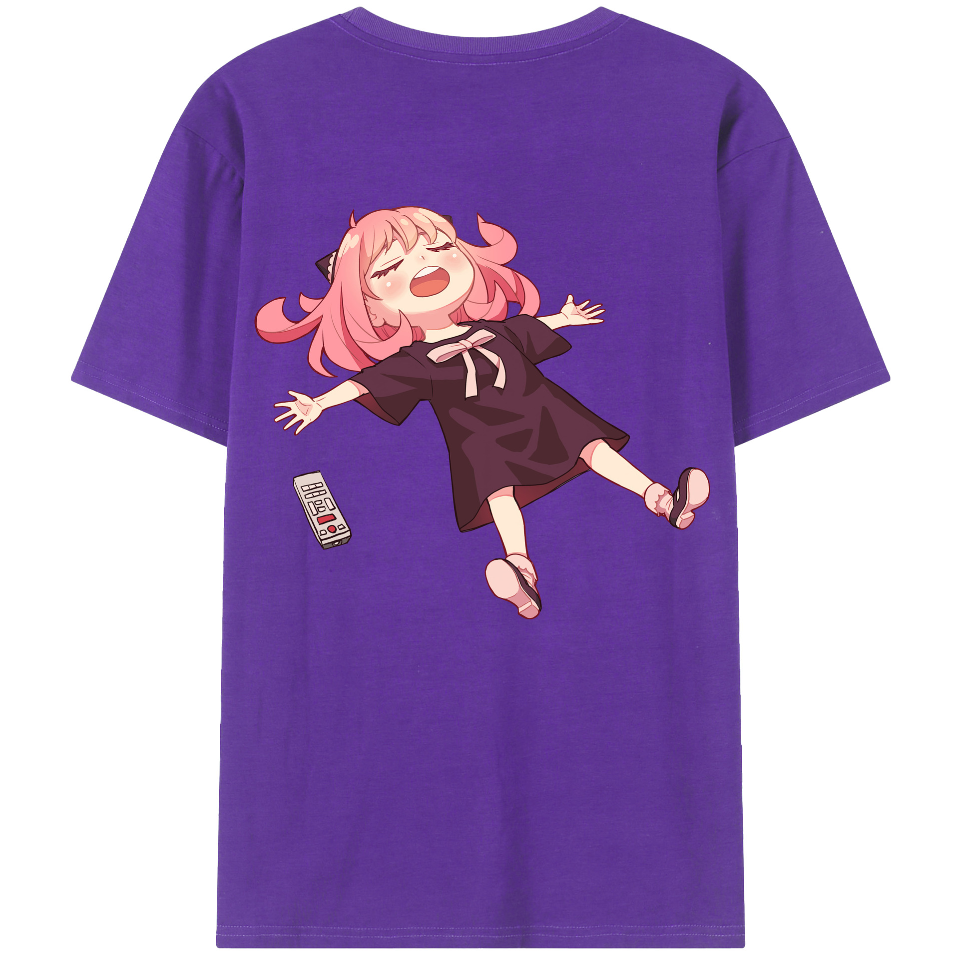 （画像用） SPY×FAMILY间谍家家酒 綿100％ メンズ半袖Tシャツ（バックプリント） 通気性