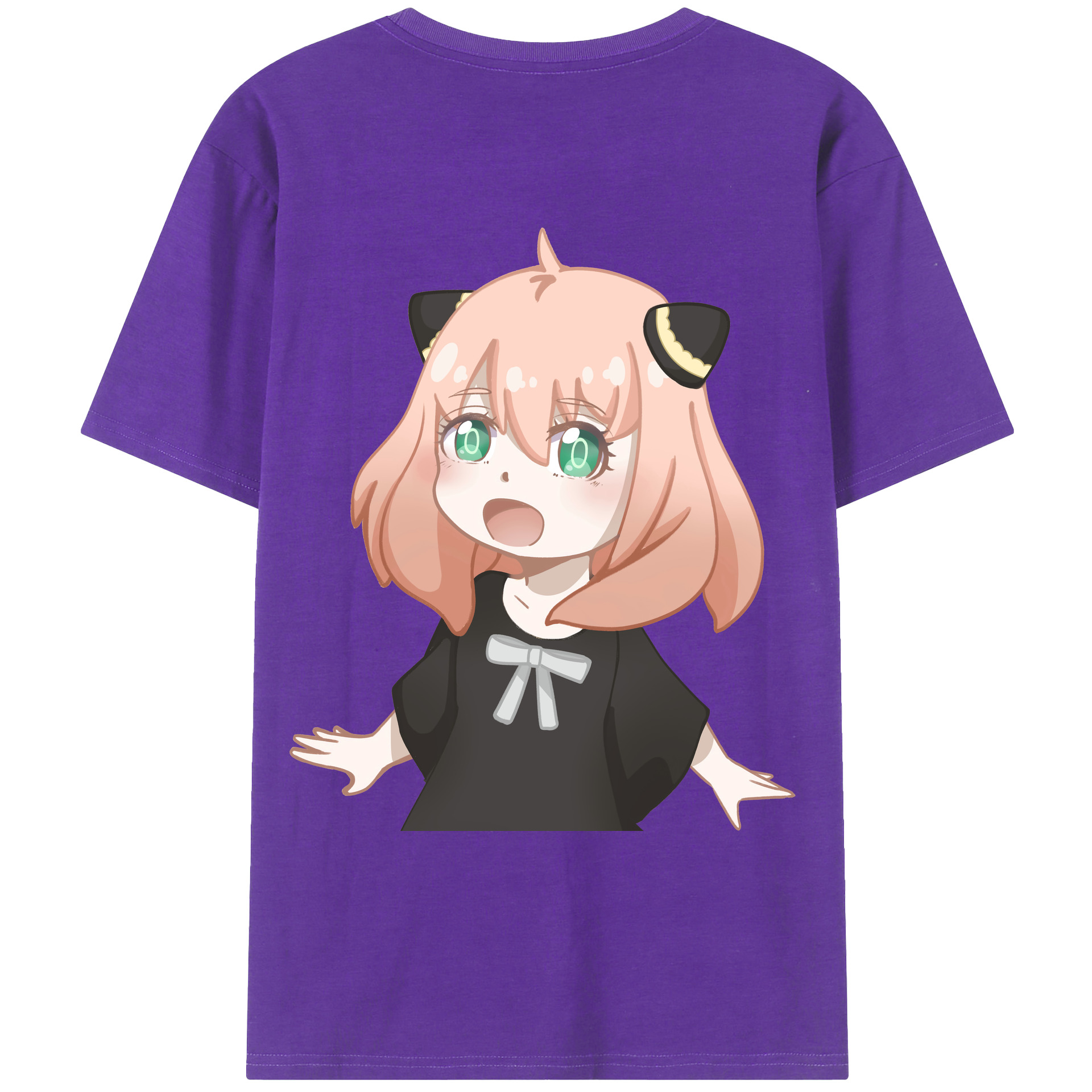 （画像用） SPY×FAMILY间谍家家酒 綿100％ メンズ半袖Tシャツ（バックプリント） 通気性
