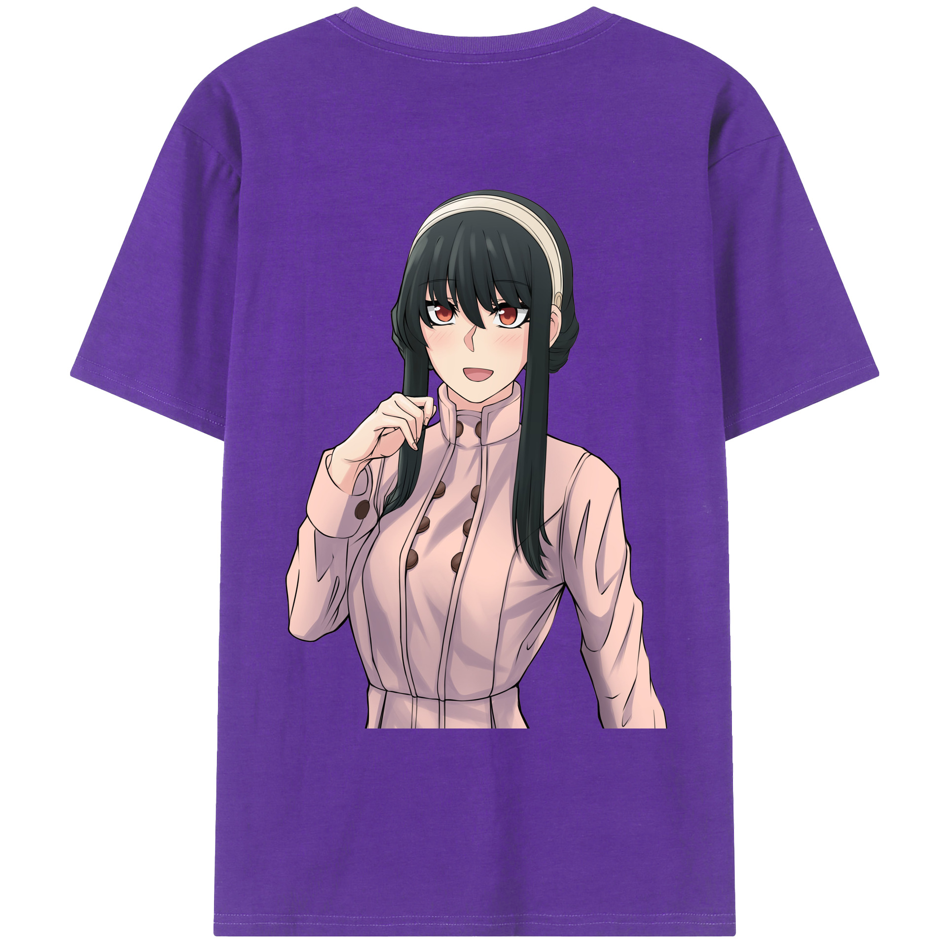 （画像用） SPY×FAMILY间谍家家酒 綿100％ メンズ半袖Tシャツ（バックプリント） 通気性