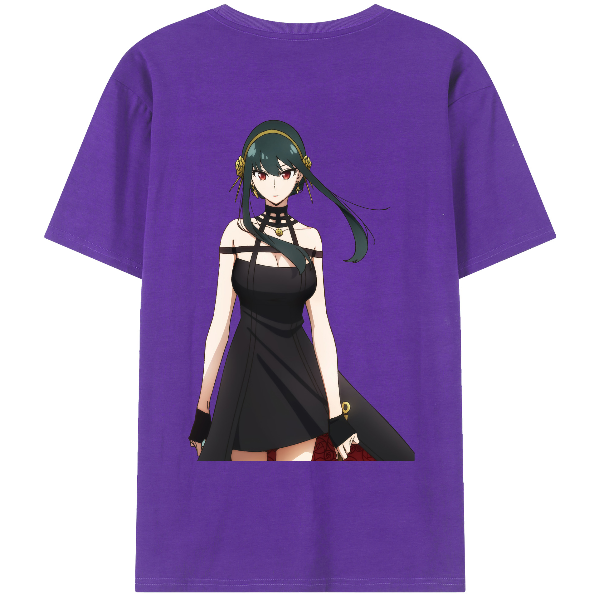 （画像用） SPY×FAMILY间谍家家酒 綿100％ メンズ半袖Tシャツ（バックプリント） 通気性