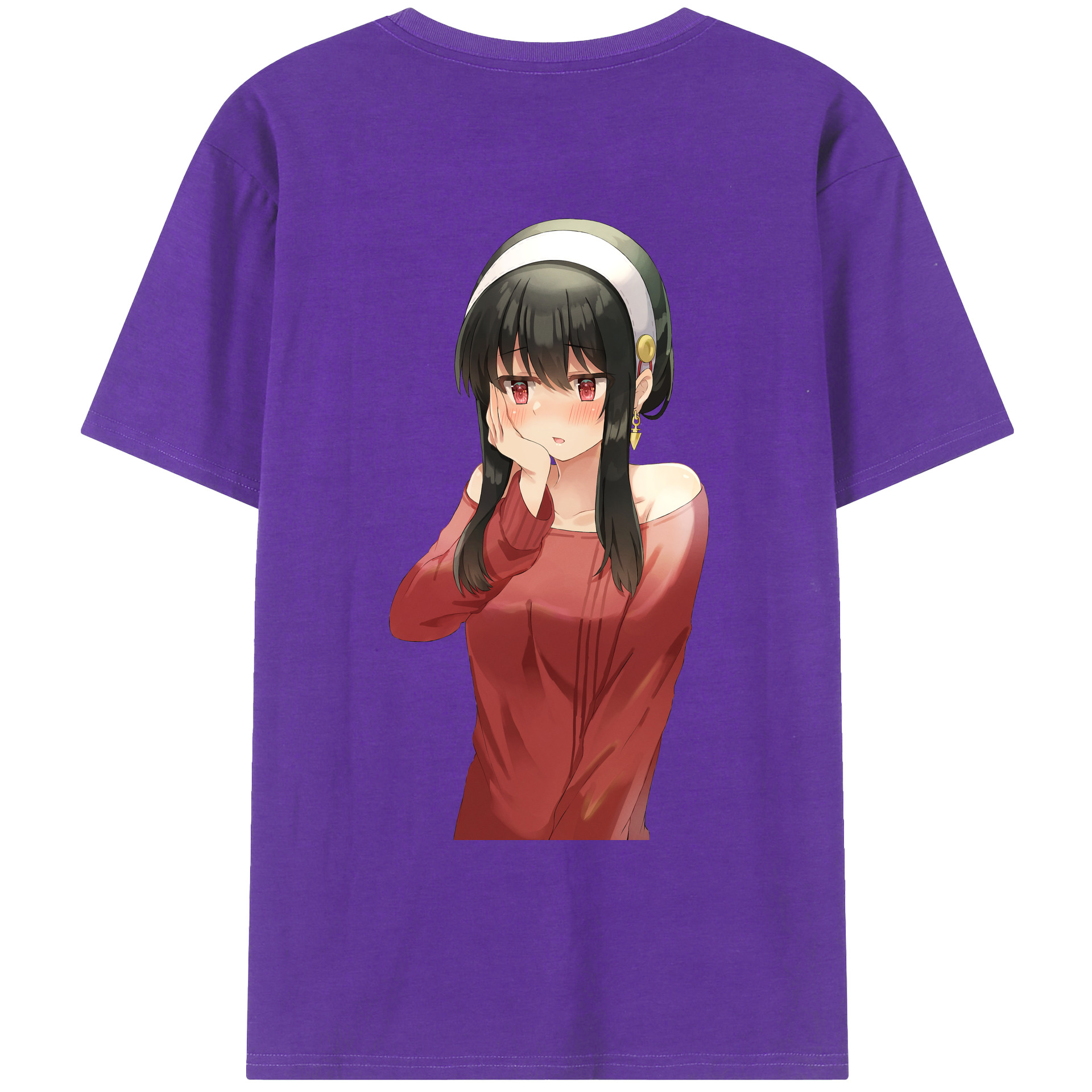 （画像用） SPY×FAMILY间谍家家酒 綿100％ メンズ半袖Tシャツ（バックプリント） 通気性