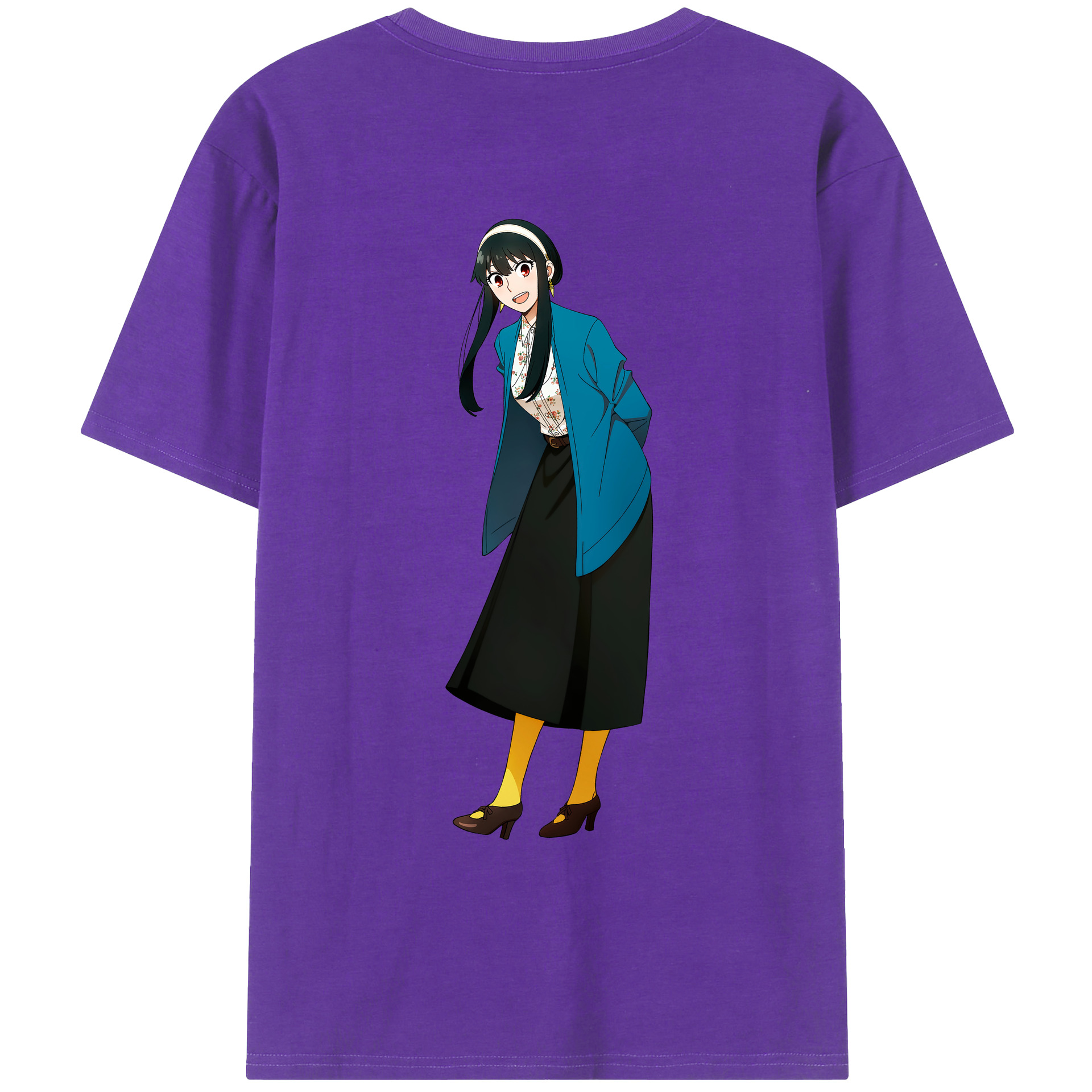 （画像用） SPY×FAMILY间谍家家酒 綿100％ メンズ半袖Tシャツ（バックプリント） 通気性