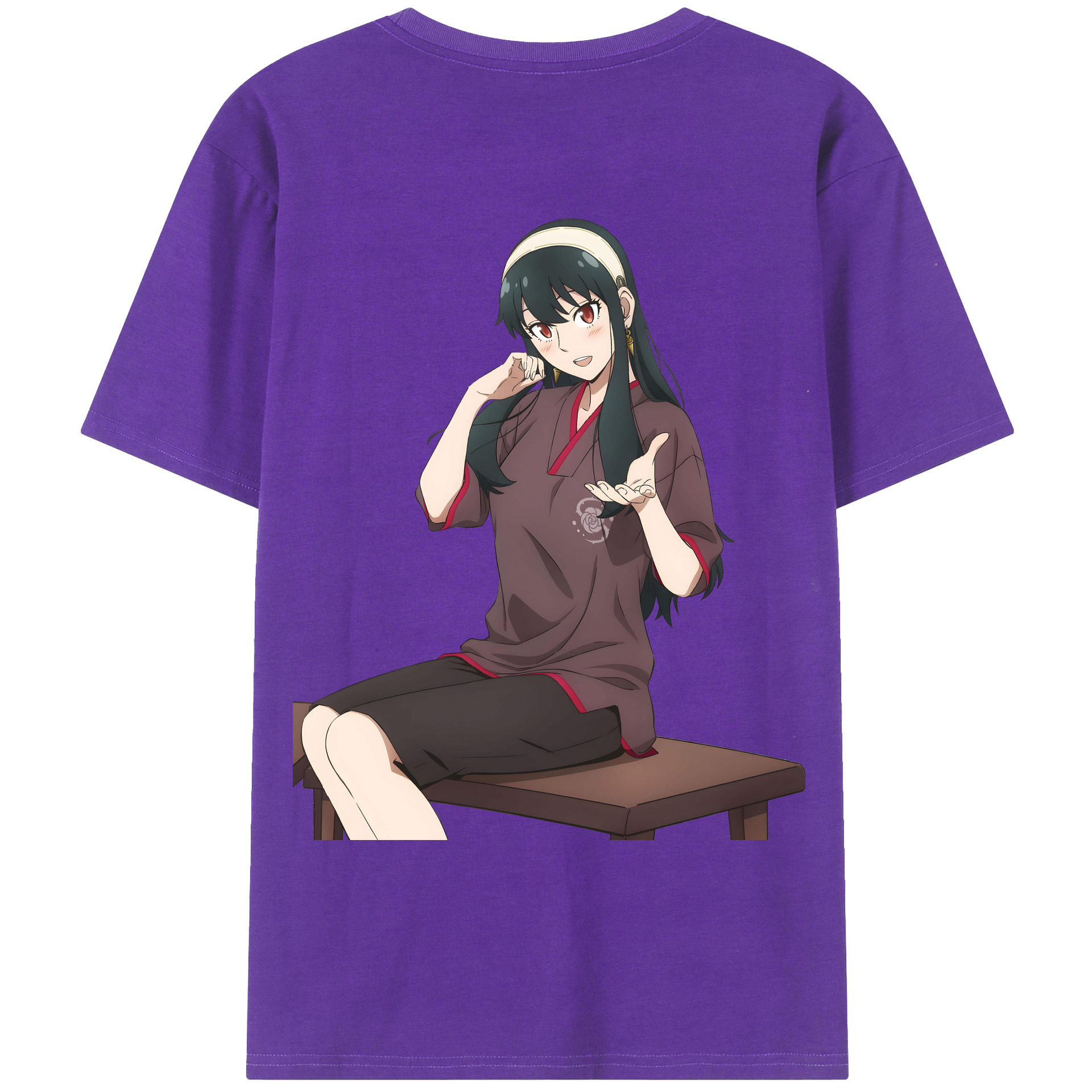 （画像用） SPY×FAMILY间谍家家酒 綿100％ メンズ半袖Tシャツ（バックプリント） 通気性