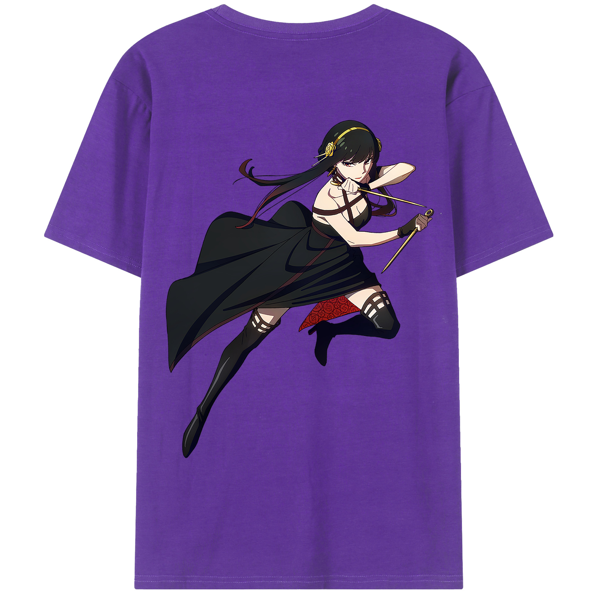 （画像用） SPY×FAMILY间谍家家酒 綿100％ メンズ半袖Tシャツ（バックプリント） 通気性