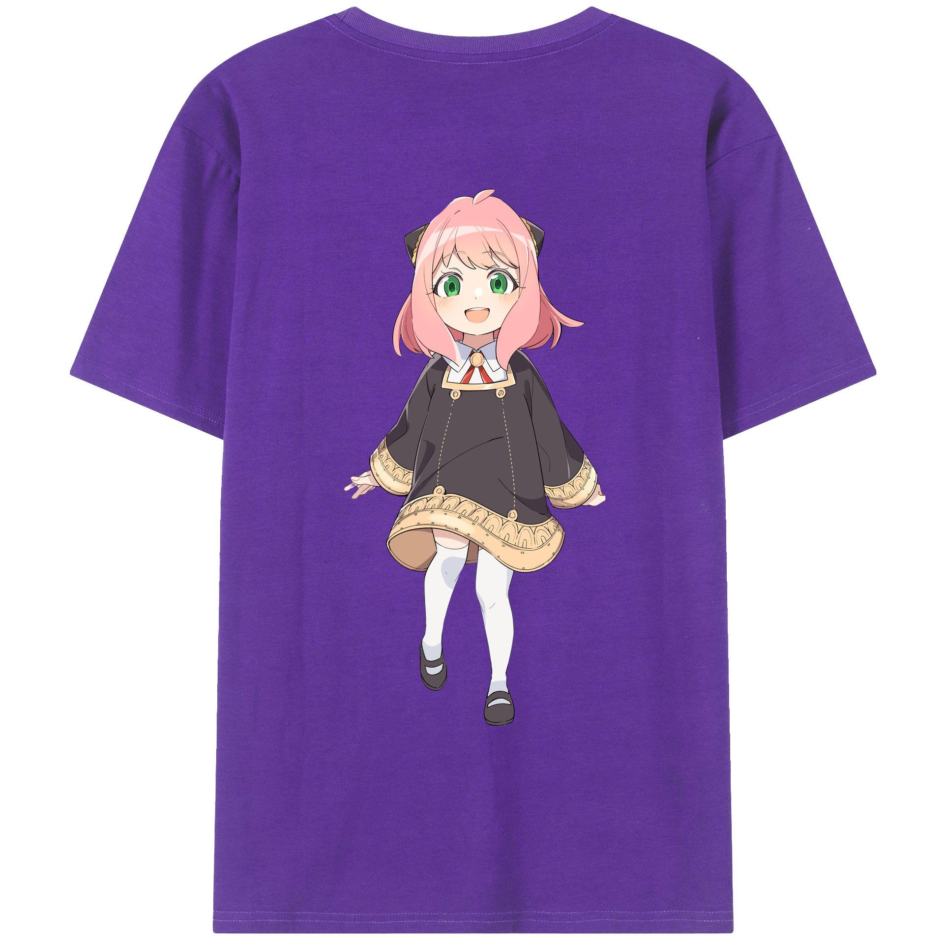 （画像用） SPY×FAMILY间谍家家酒 綿100％ メンズ半袖Tシャツ（バックプリント） 通気性