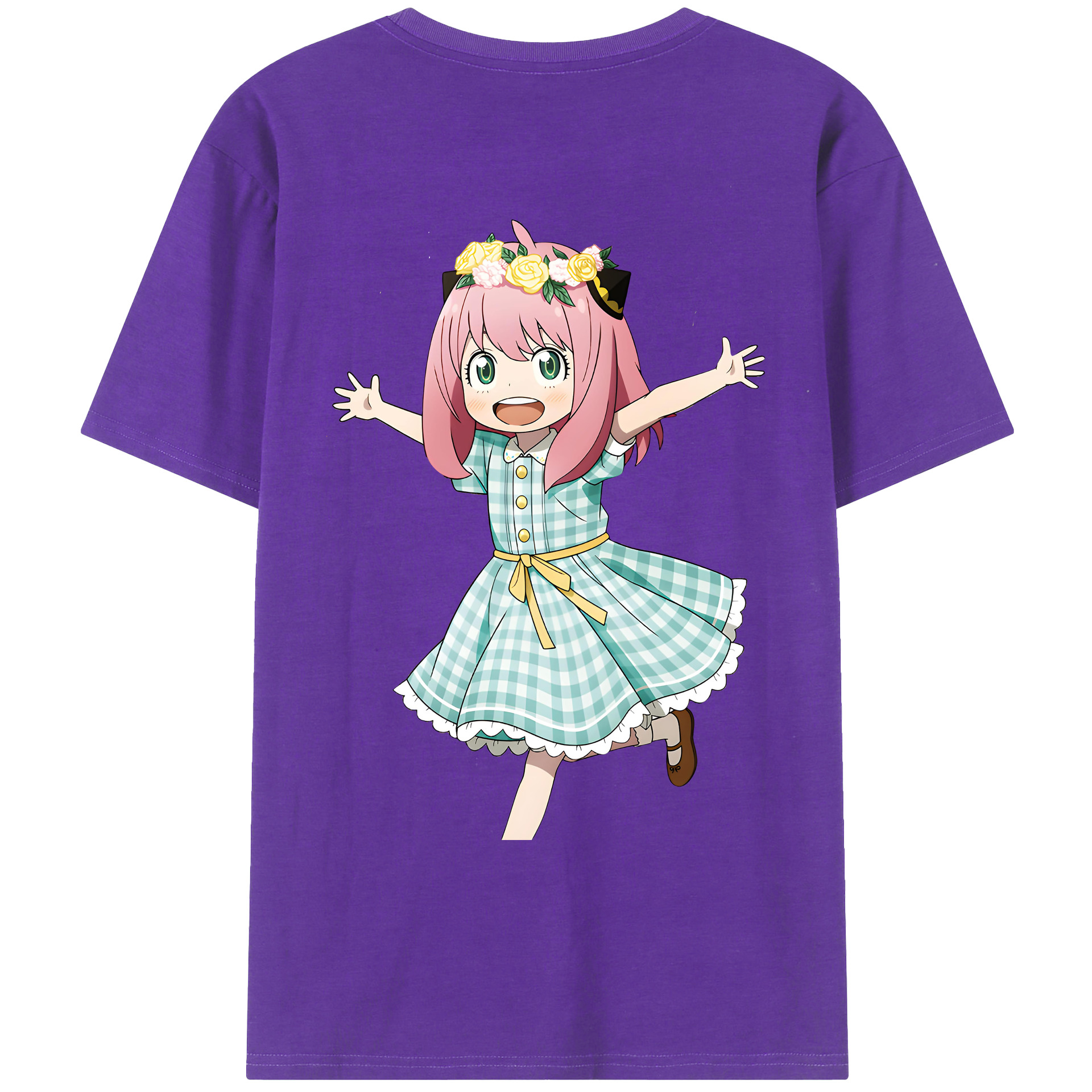（画像用） SPY×FAMILY间谍家家酒 綿100％ メンズ半袖Tシャツ（バックプリント） 通気性