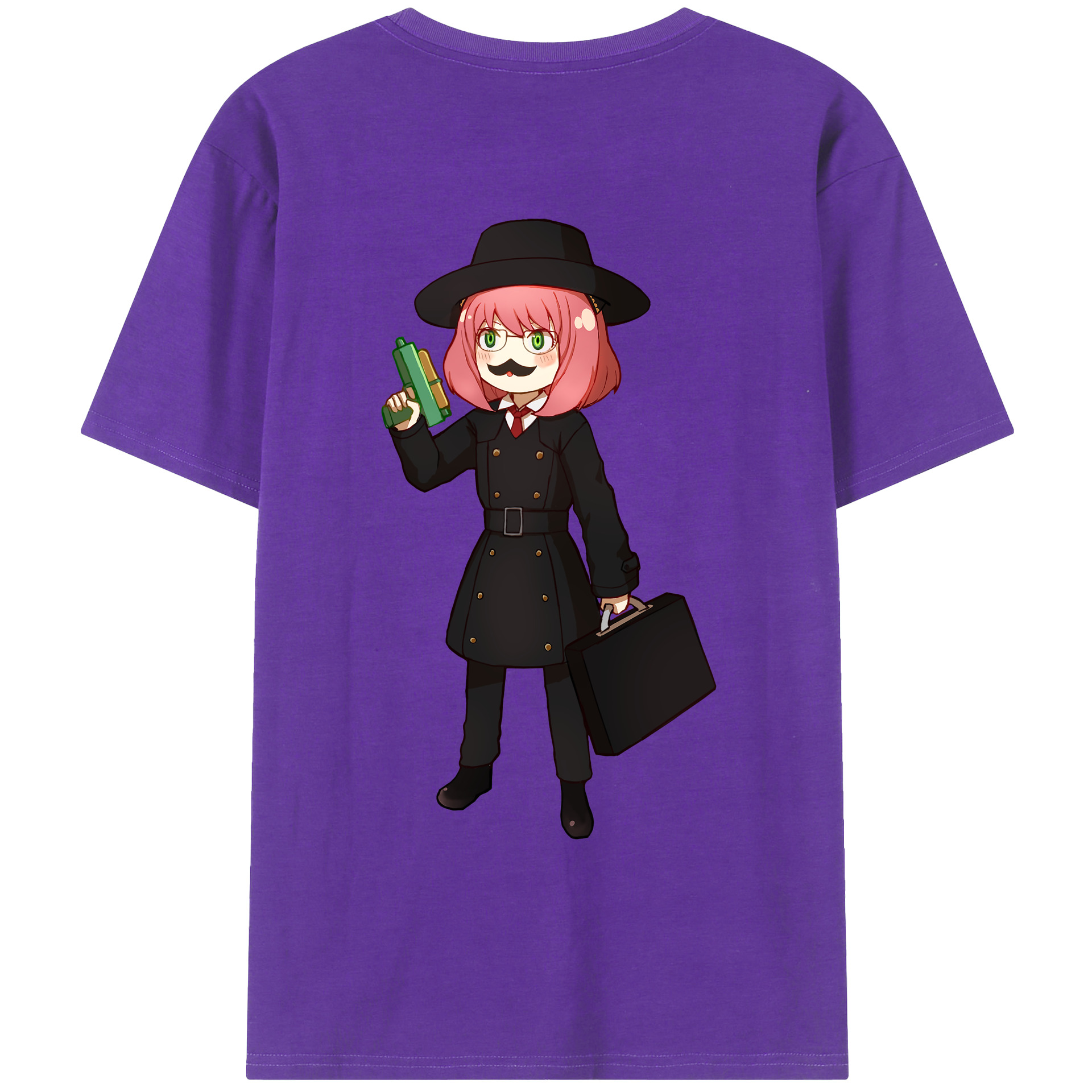 （画像用） SPY×FAMILY间谍家家酒 綿100％ メンズ半袖Tシャツ（バックプリント） 通気性