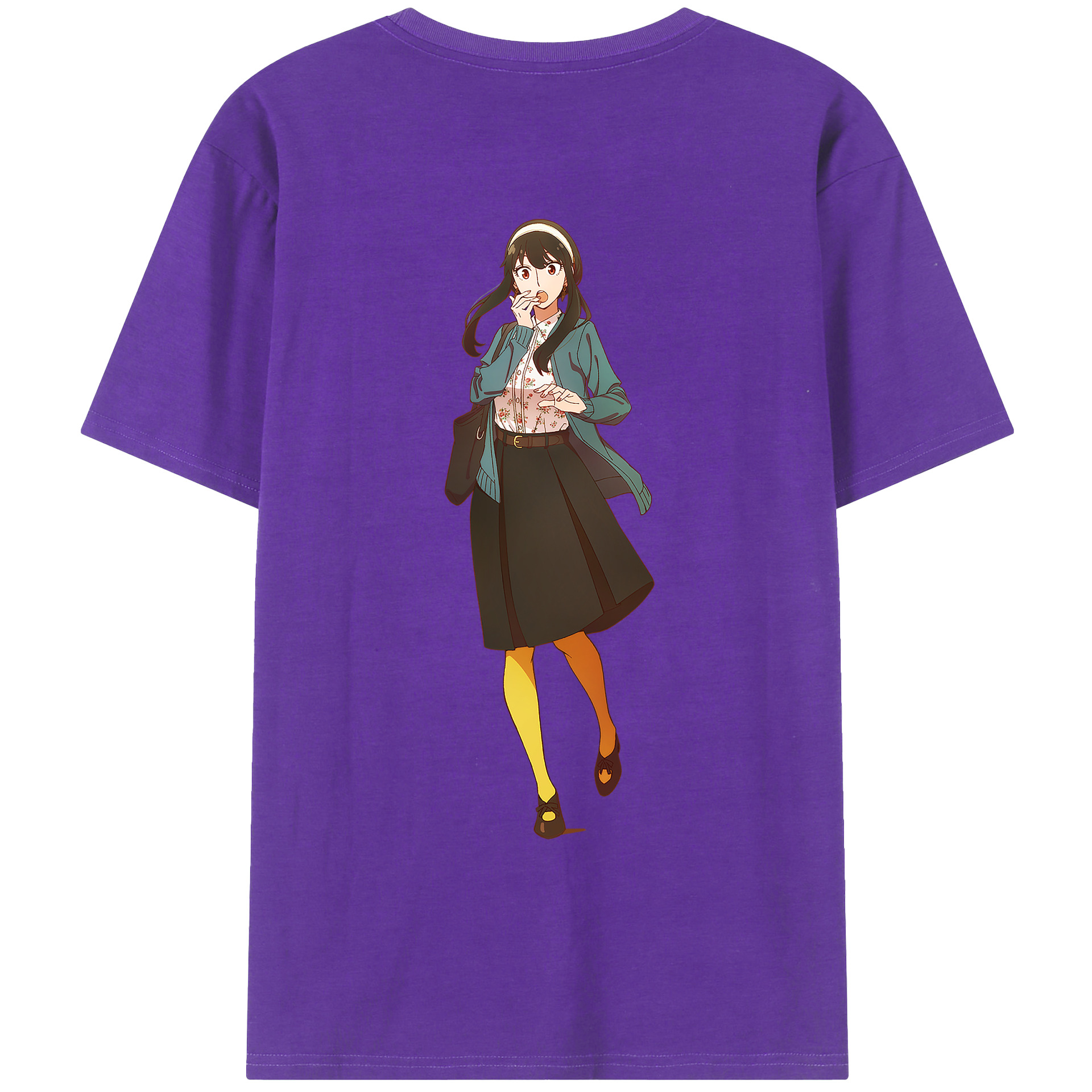 （画像用） SPY×FAMILY间谍家家酒 綿100％ メンズ半袖Tシャツ（バックプリント） 通気性