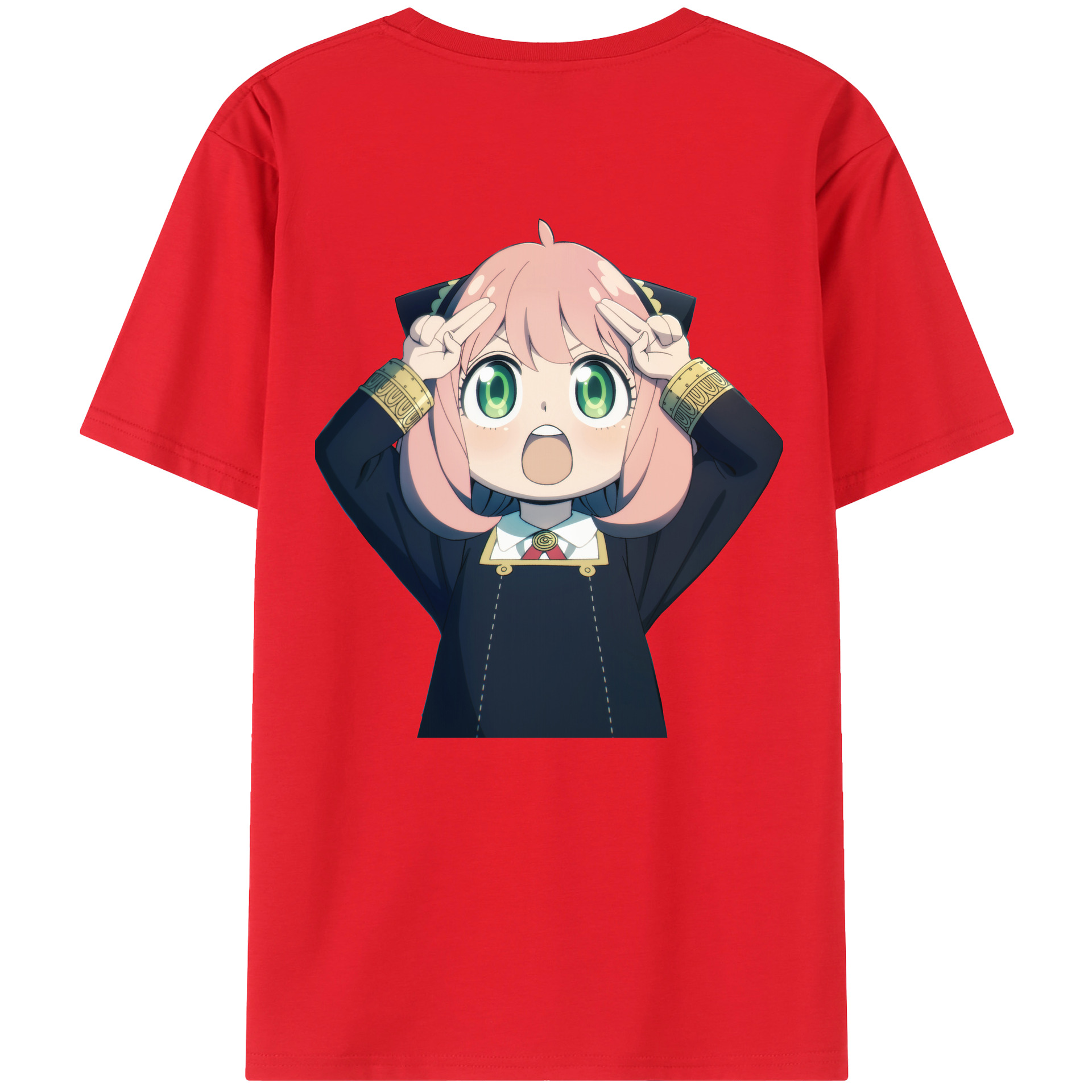 （画像用） SPY×FAMILY间谍家家酒 綿100％ メンズ半袖Tシャツ（バックプリント） 通気性