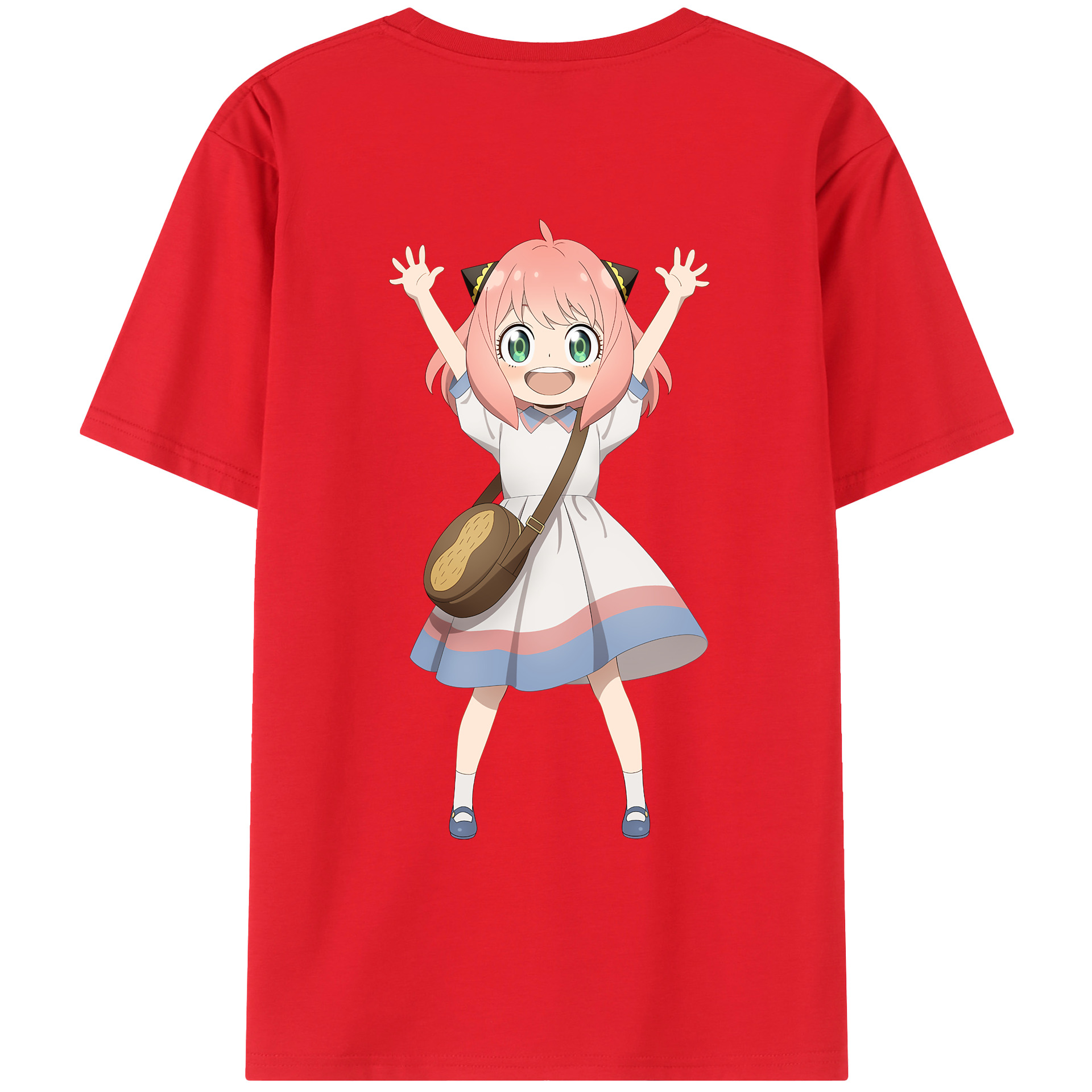 （画像用） SPY×FAMILY间谍家家酒 綿100％ メンズ半袖Tシャツ（バックプリント） 通気性