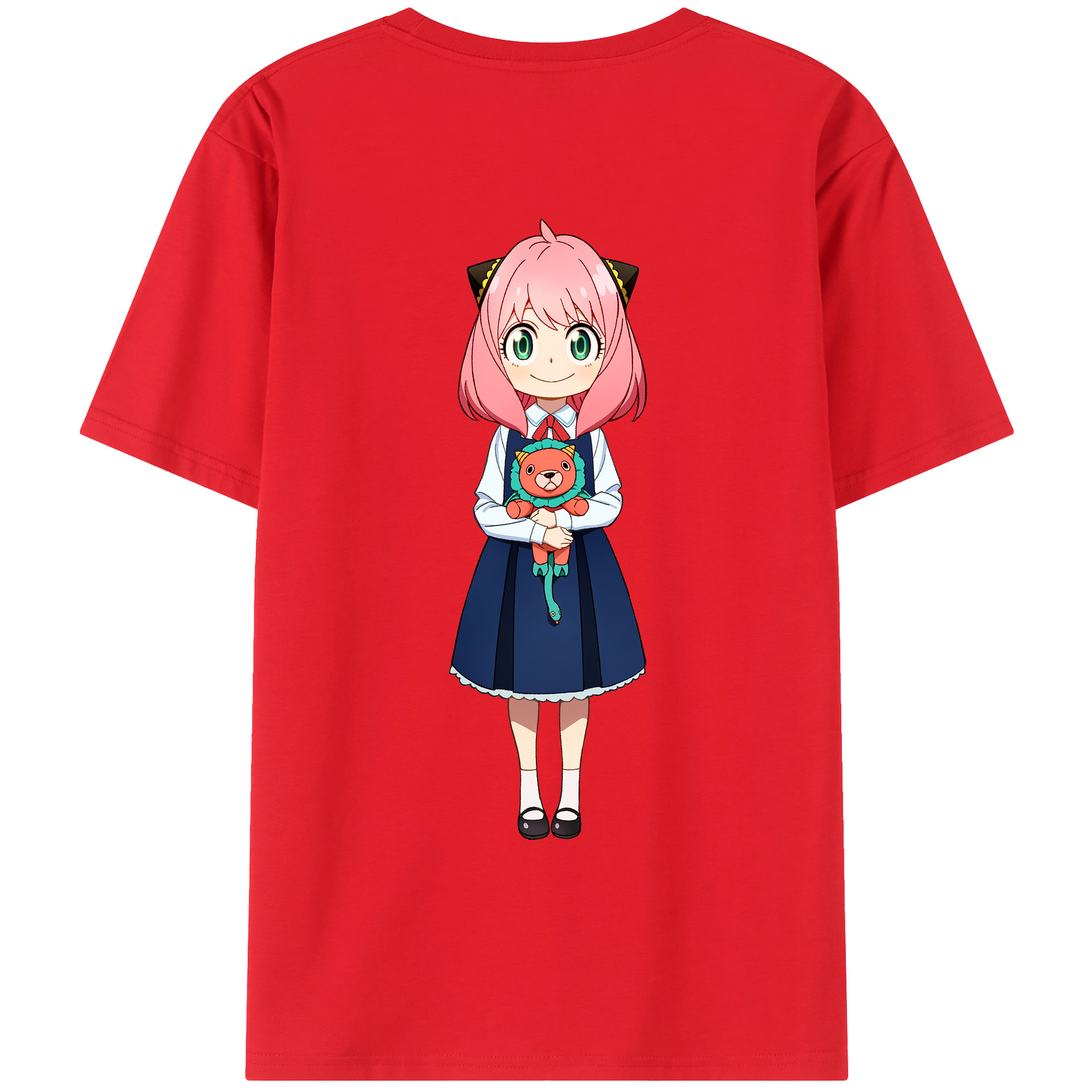 （画像用） SPY×FAMILY间谍家家酒 綿100％ メンズ半袖Tシャツ（バックプリント） 通気性