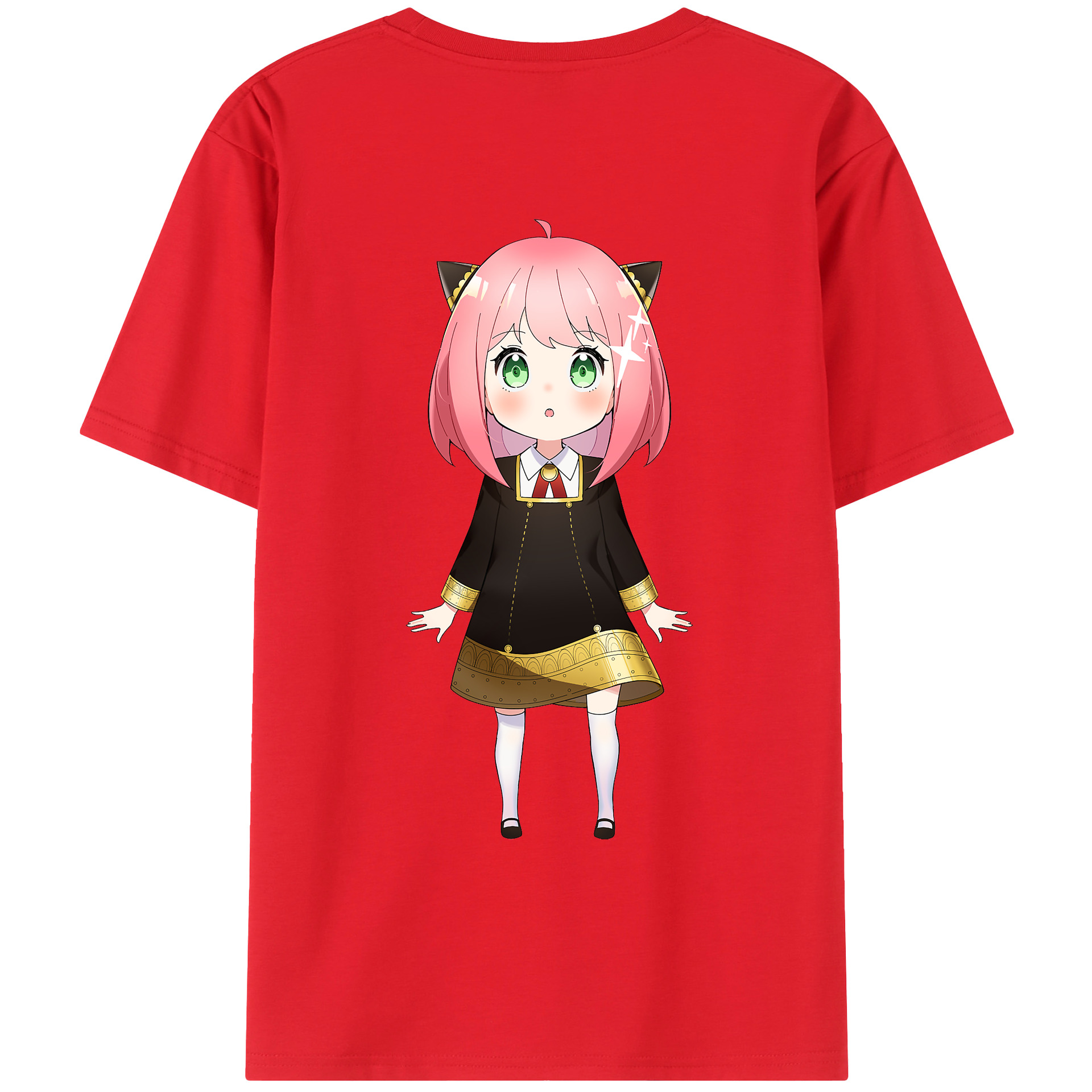 （画像用） SPY×FAMILY间谍家家酒 綿100％ メンズ半袖Tシャツ（バックプリント） 通気性