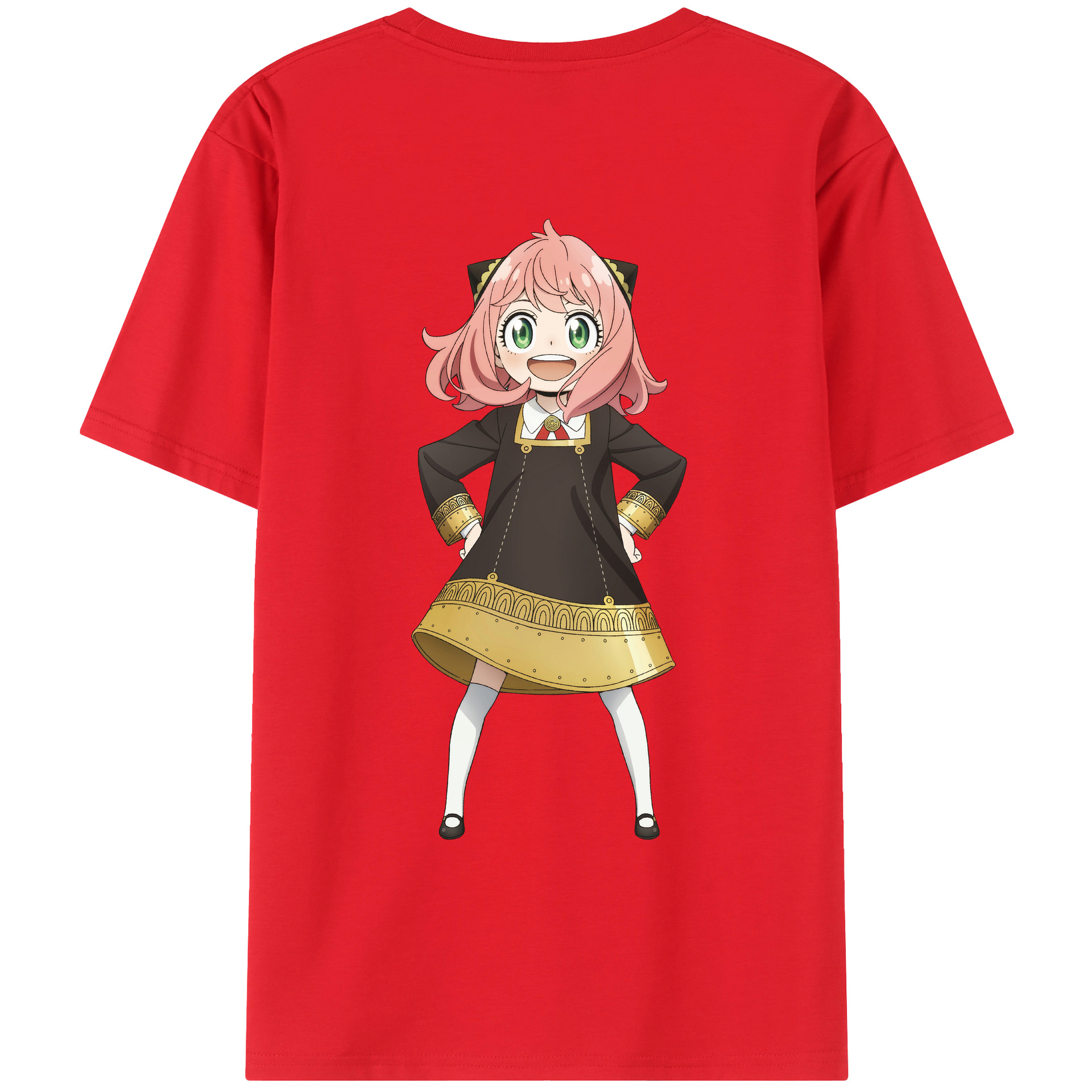 （画像用） SPY×FAMILY间谍家家酒 綿100％ メンズ半袖Tシャツ（バックプリント） 通気性