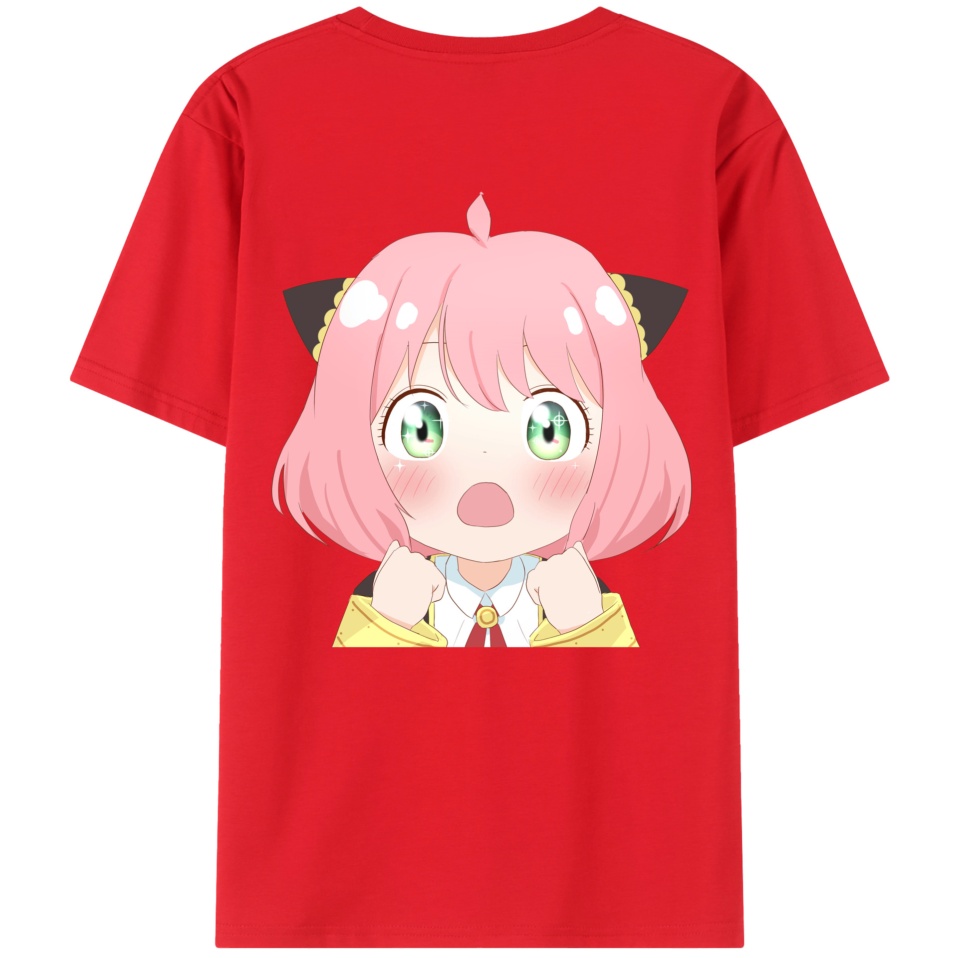 （画像用） SPY×FAMILY间谍家家酒 綿100％ メンズ半袖Tシャツ（バックプリント） 通気性