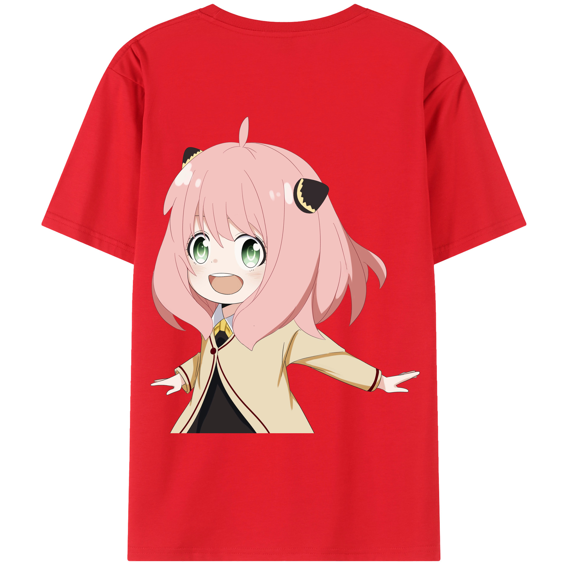 （画像用） SPY×FAMILY间谍家家酒 綿100％ メンズ半袖Tシャツ（バックプリント） 通気性