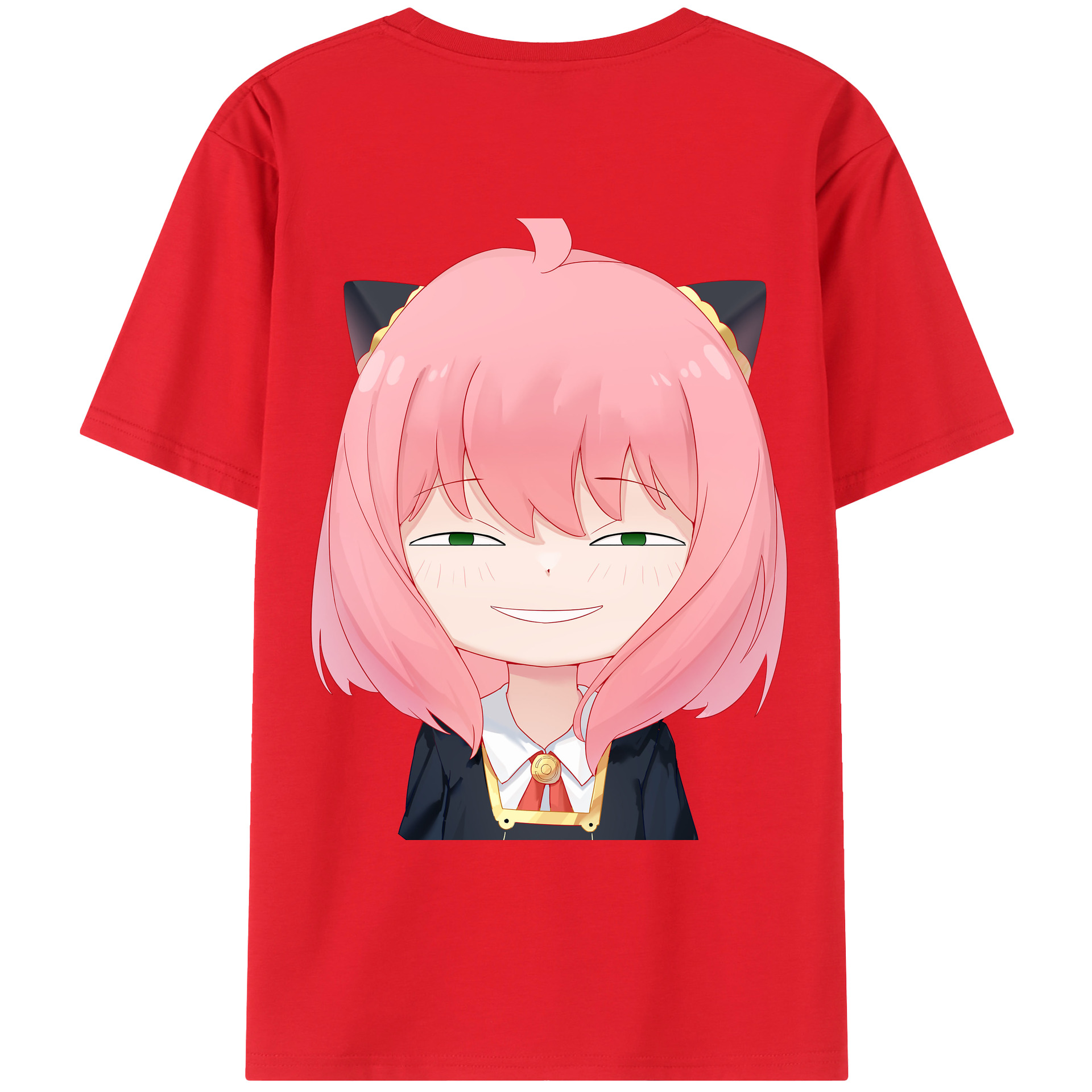 （画像用） SPY×FAMILY间谍家家酒 綿100％ メンズ半袖Tシャツ（バックプリント） 通気性