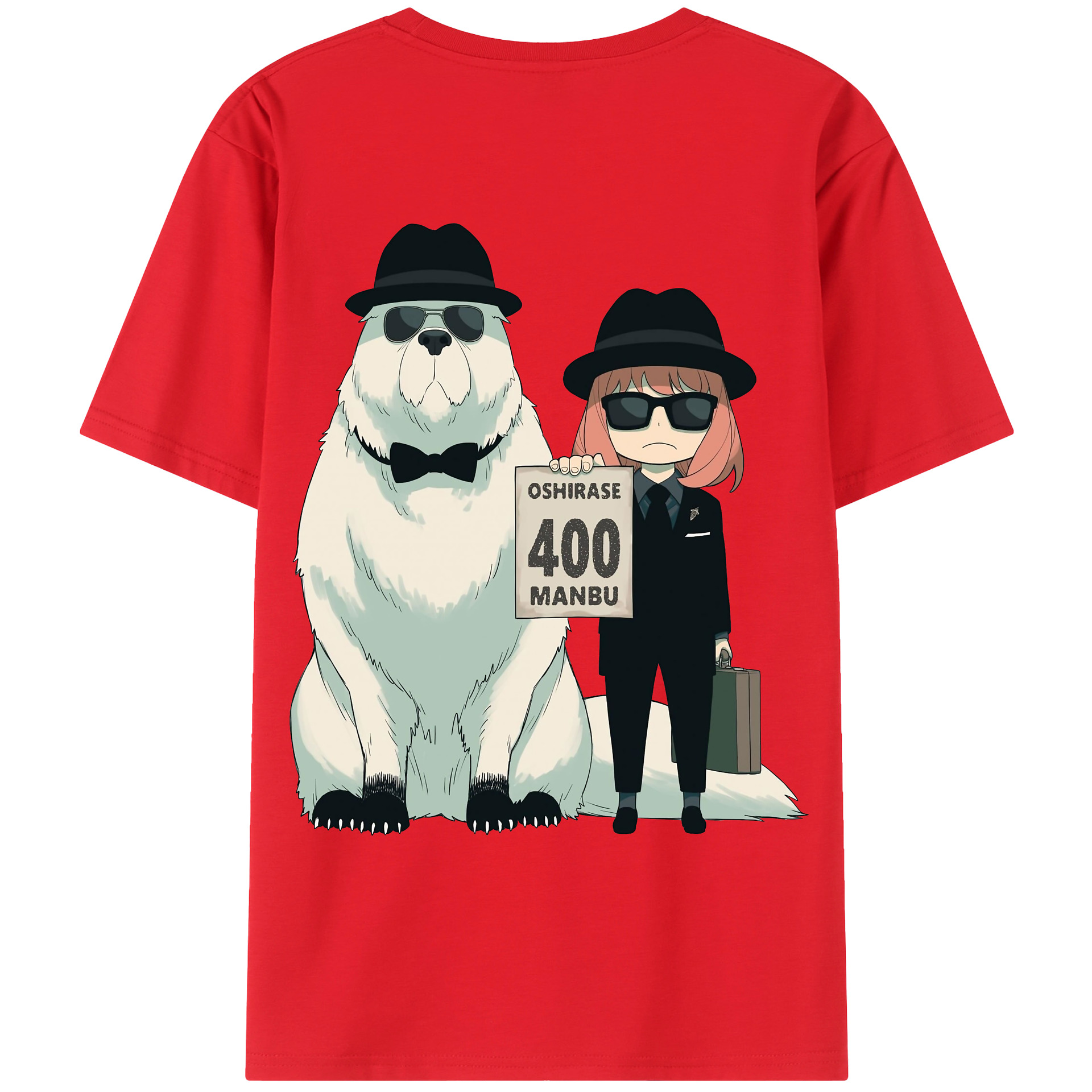 （画像用） SPY×FAMILY间谍家家酒 綿100％ メンズ半袖Tシャツ（バックプリント） 通気性