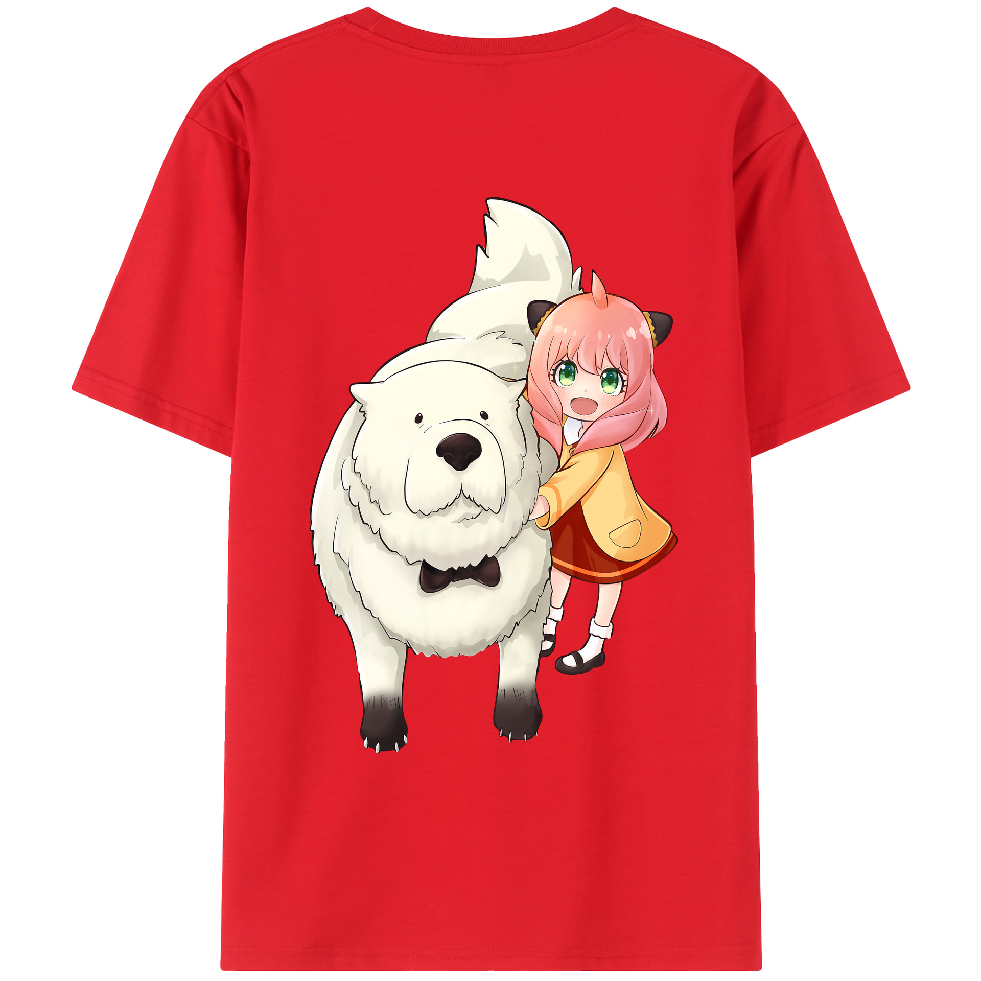（画像用） SPY×FAMILY间谍家家酒 綿100％ メンズ半袖Tシャツ（バックプリント） 通気性