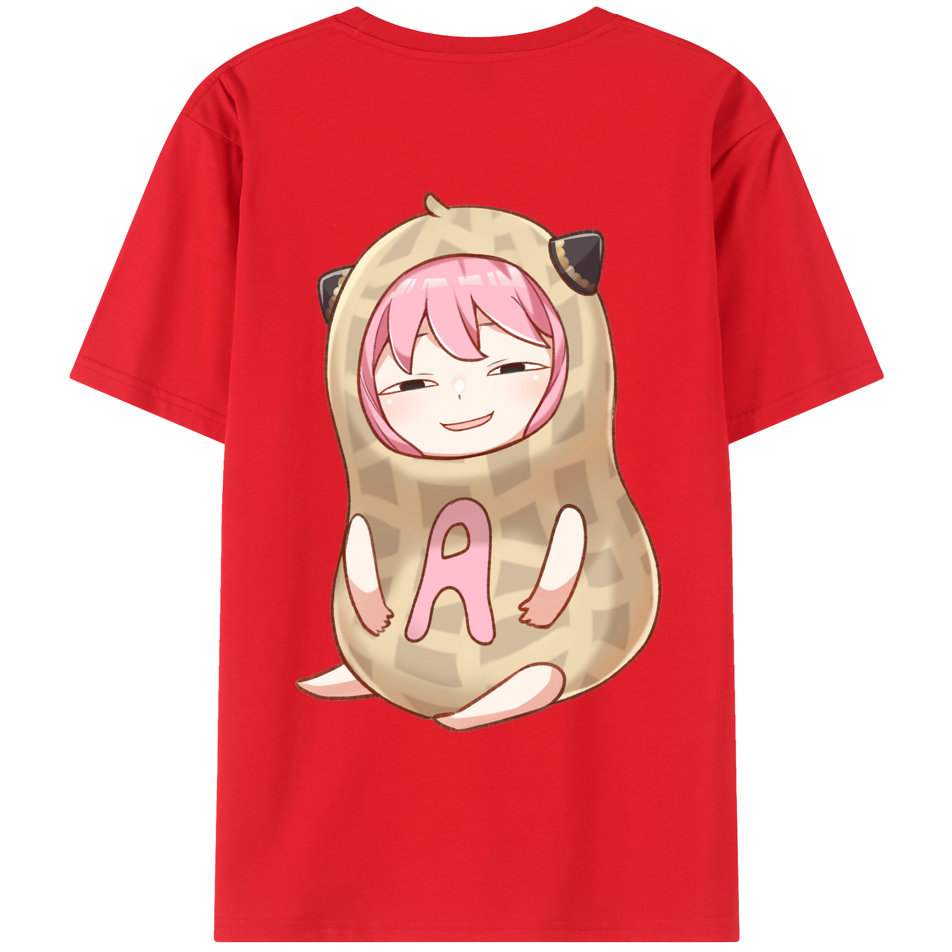 （画像用） SPY×FAMILY间谍家家酒 綿100％ メンズ半袖Tシャツ（バックプリント） 通気性