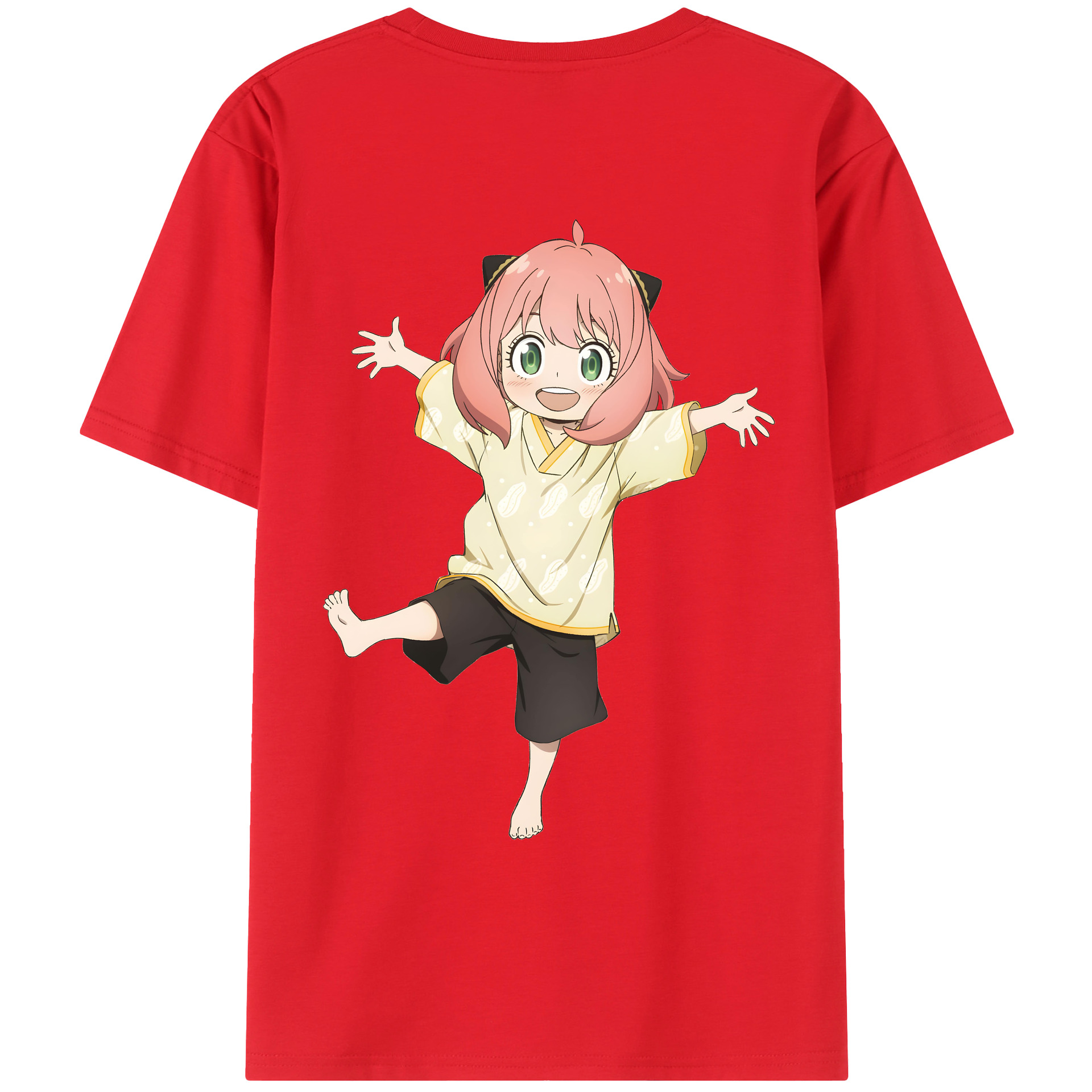 （画像用） SPY×FAMILY间谍家家酒 綿100％ メンズ半袖Tシャツ（バックプリント） 通気性