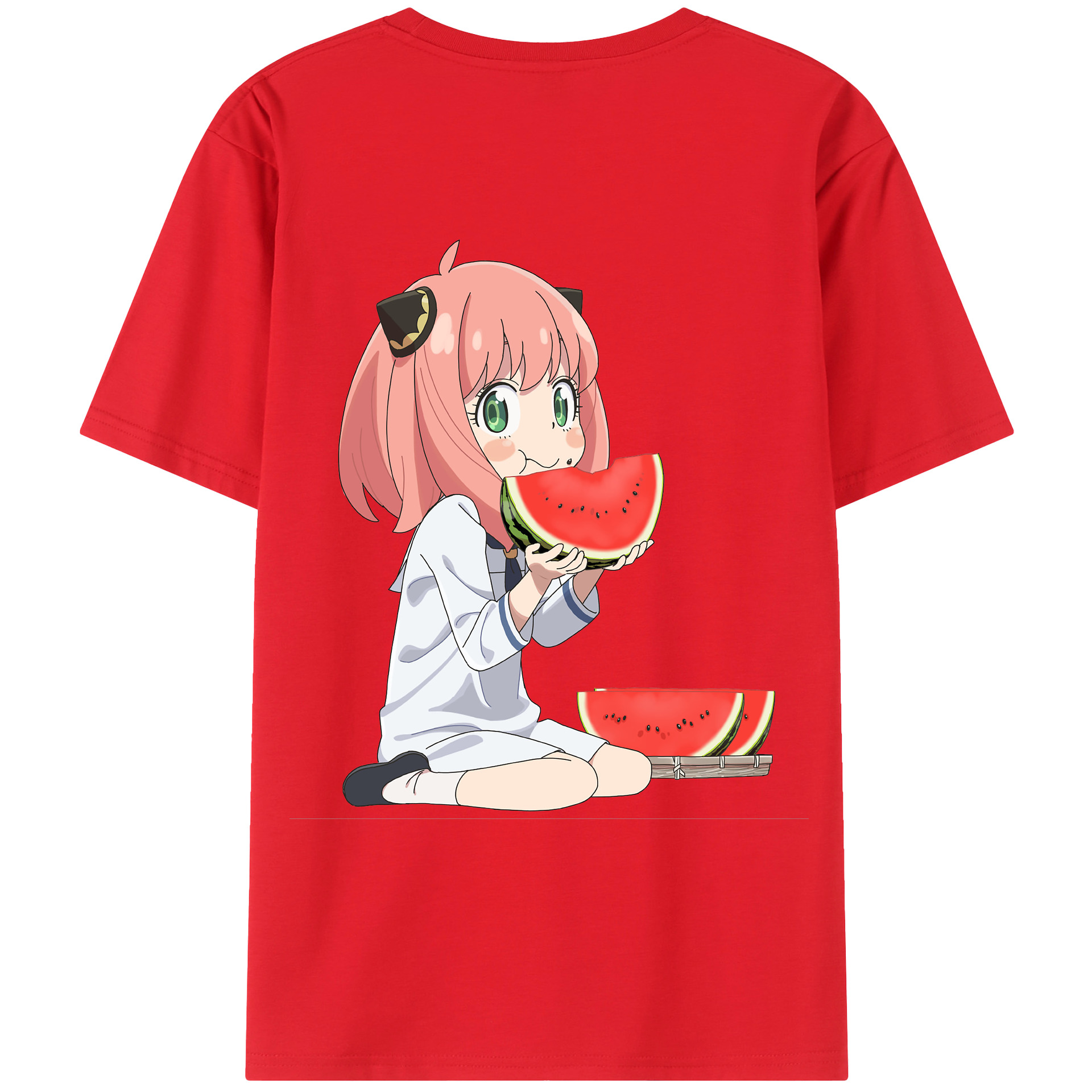 （画像用） SPY×FAMILY间谍家家酒 綿100％ メンズ半袖Tシャツ（バックプリント） 通気性