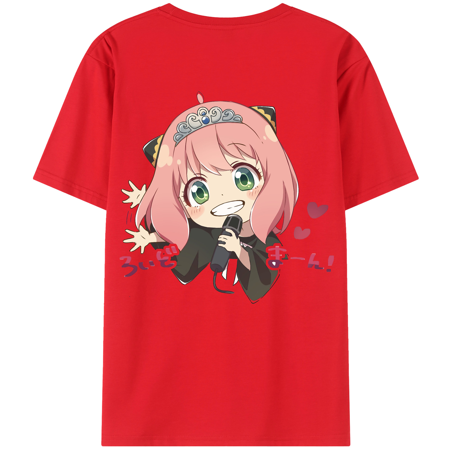 （画像用） SPY×FAMILY间谍家家酒 綿100％ メンズ半袖Tシャツ（バックプリント） 通気性