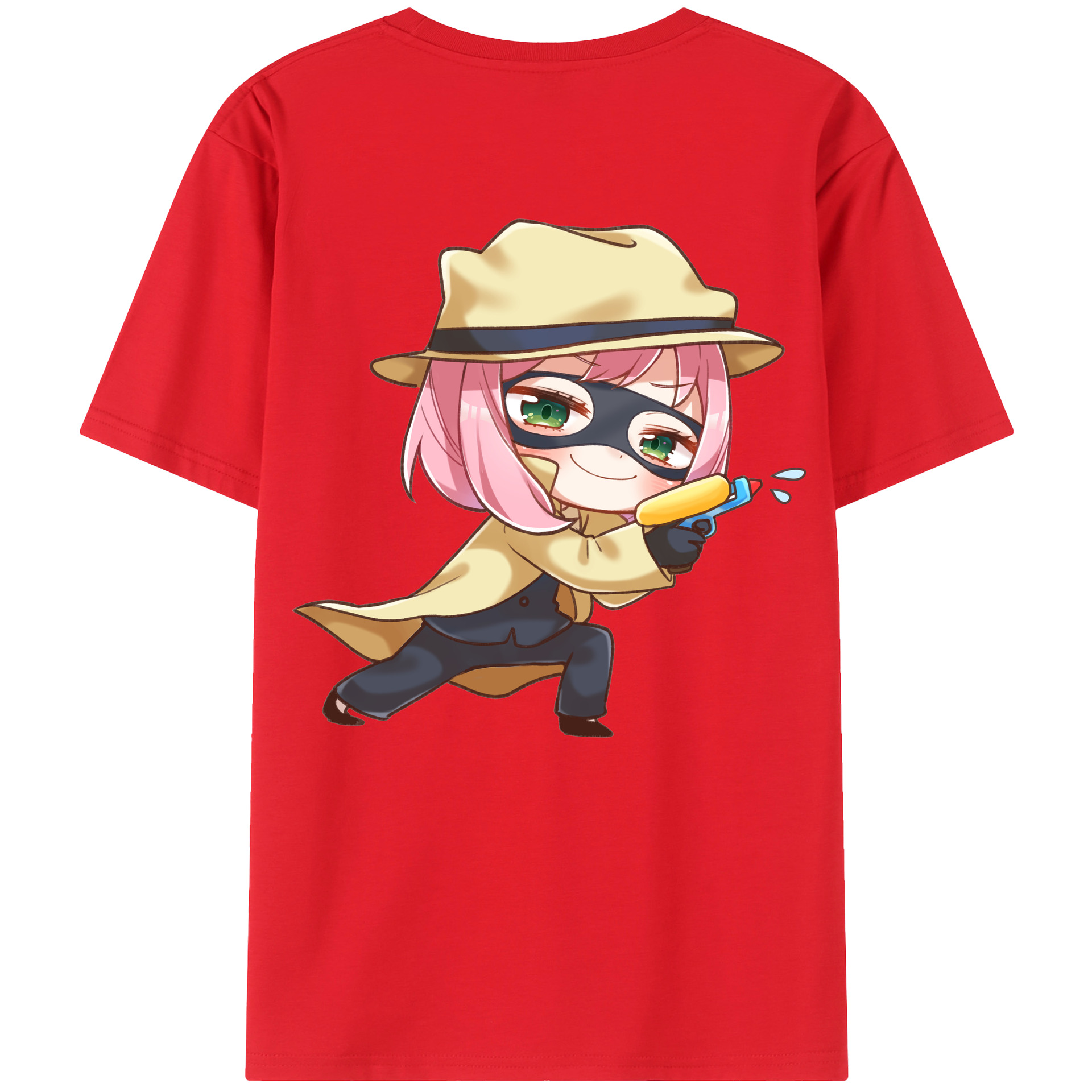 （画像用） SPY×FAMILY间谍家家酒 綿100％ メンズ半袖Tシャツ（バックプリント） 通気性