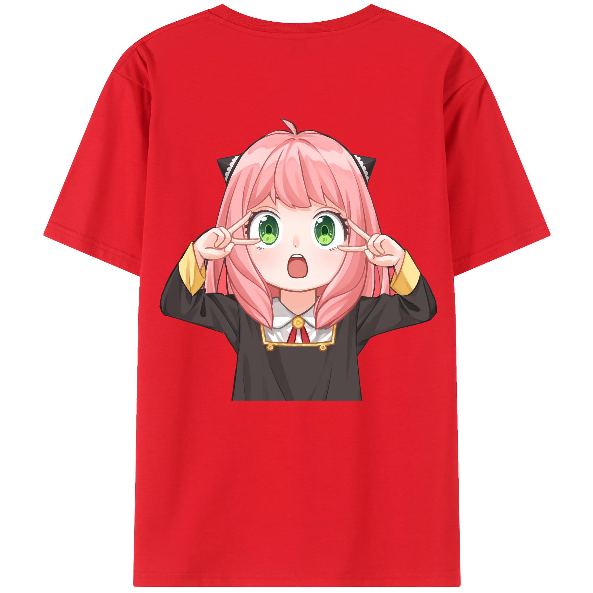 （画像用） SPY×FAMILY间谍家家酒 綿100％ メンズ半袖Tシャツ（バックプリント） 通気性