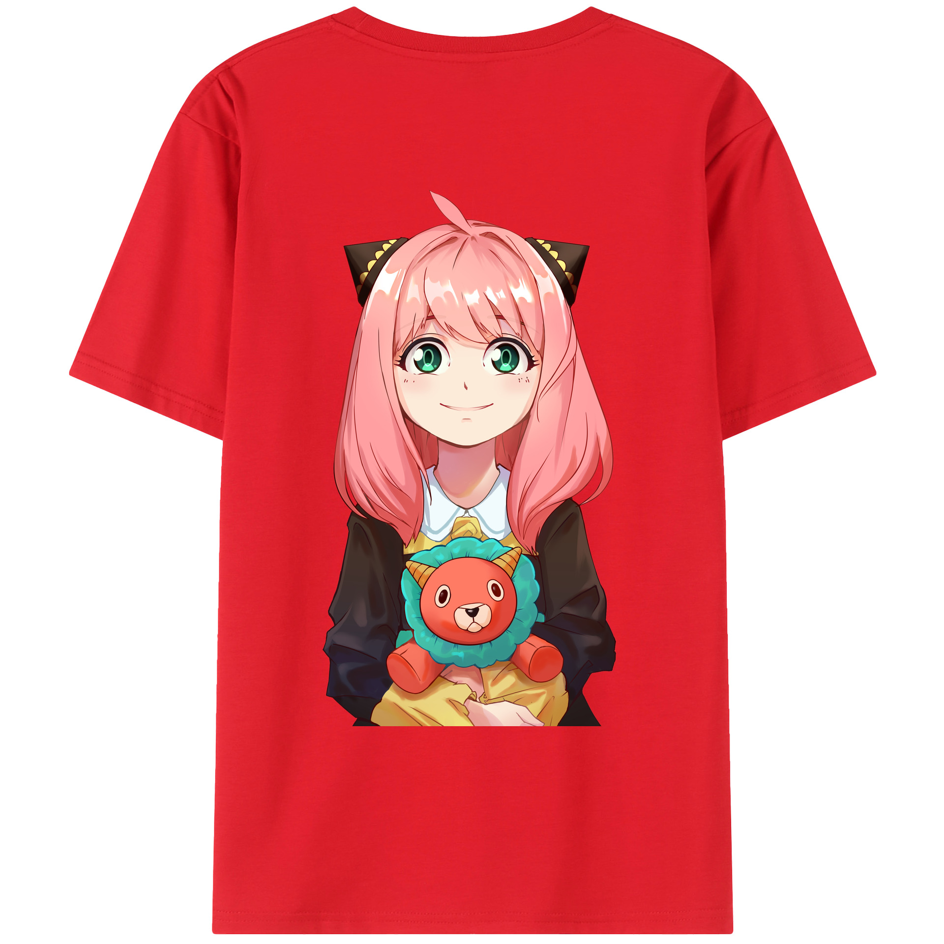 （画像用） SPY×FAMILY间谍家家酒 綿100％ メンズ半袖Tシャツ（バックプリント） 通気性