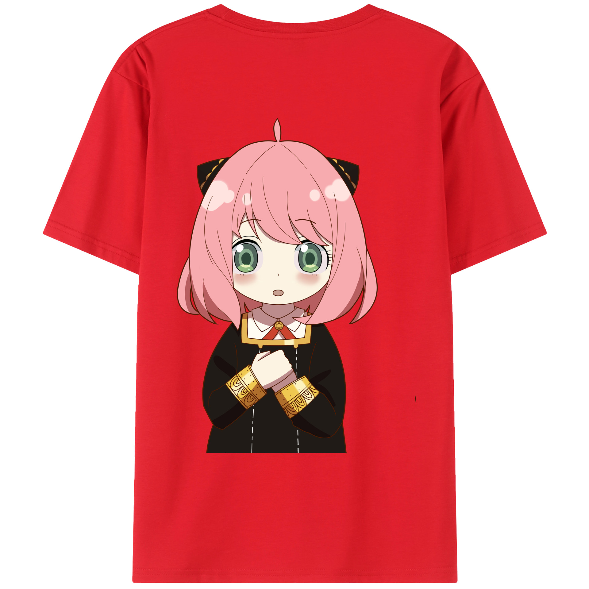 （画像用） SPY×FAMILY间谍家家酒 綿100％ メンズ半袖Tシャツ（バックプリント） 通気性