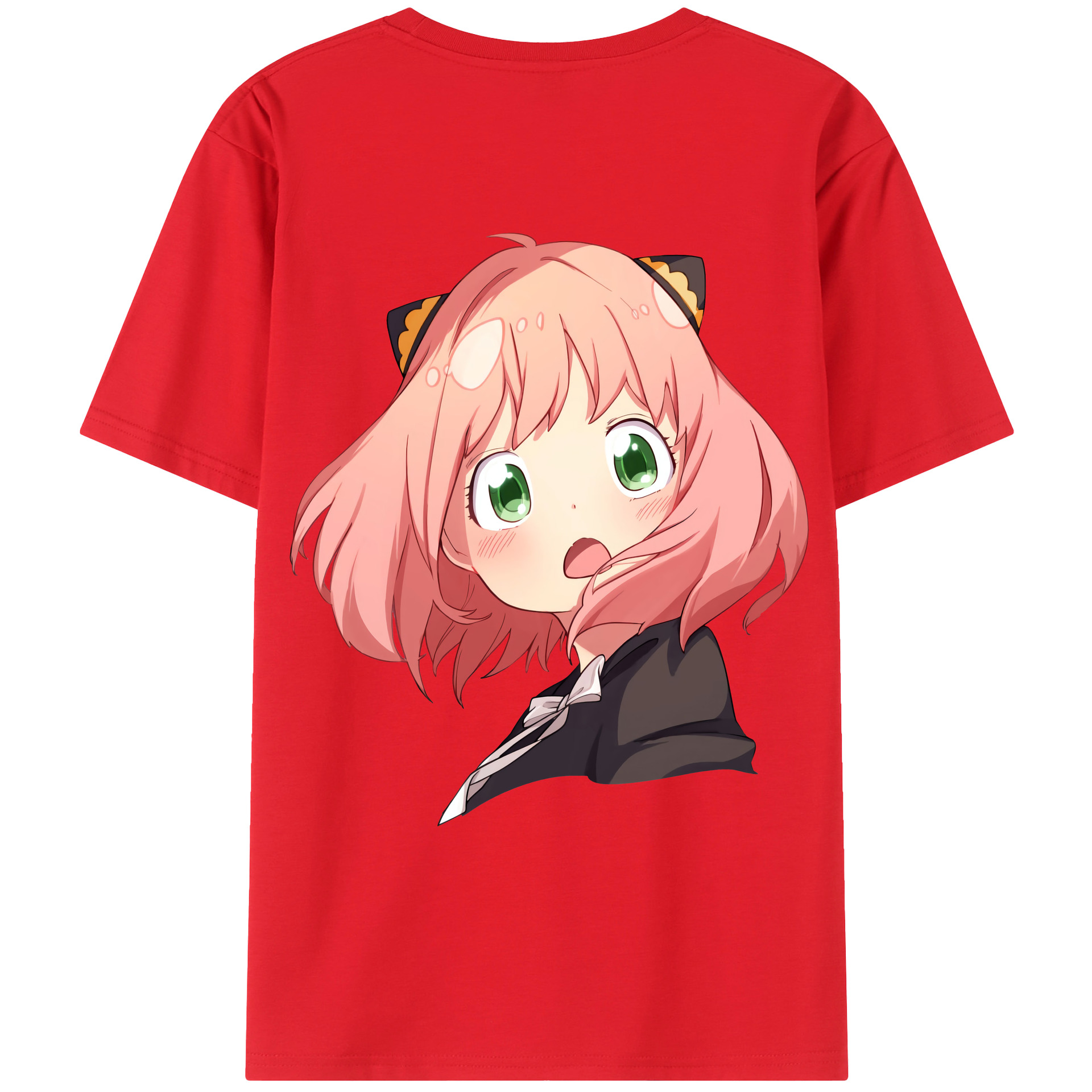 （画像用） SPY×FAMILY间谍家家酒 綿100％ メンズ半袖Tシャツ（バックプリント） 通気性