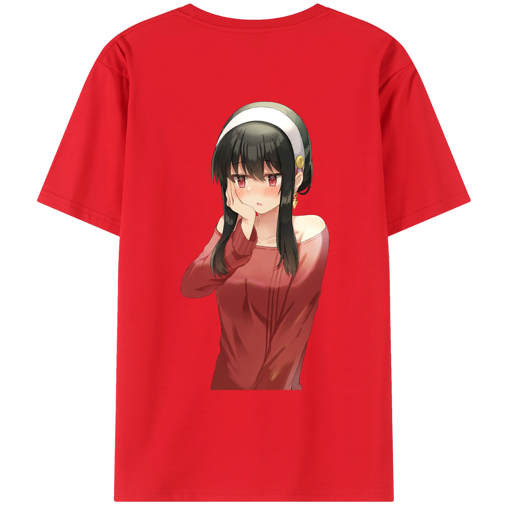 （画像用） SPY×FAMILY间谍家家酒 綿100％ メンズ半袖Tシャツ（バックプリント） 通気性