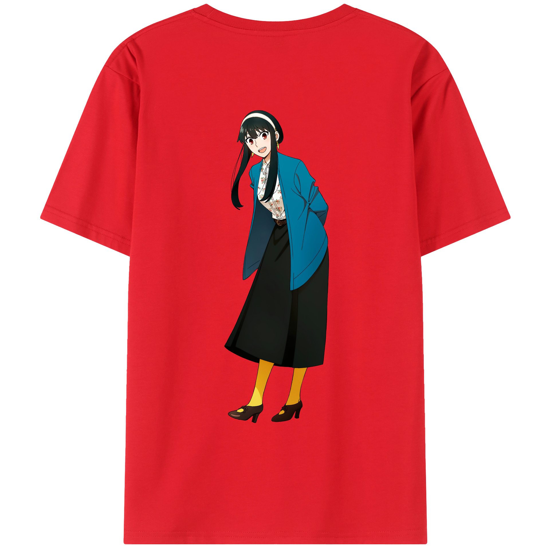 （画像用） SPY×FAMILY间谍家家酒 綿100％ メンズ半袖Tシャツ（バックプリント） 通気性