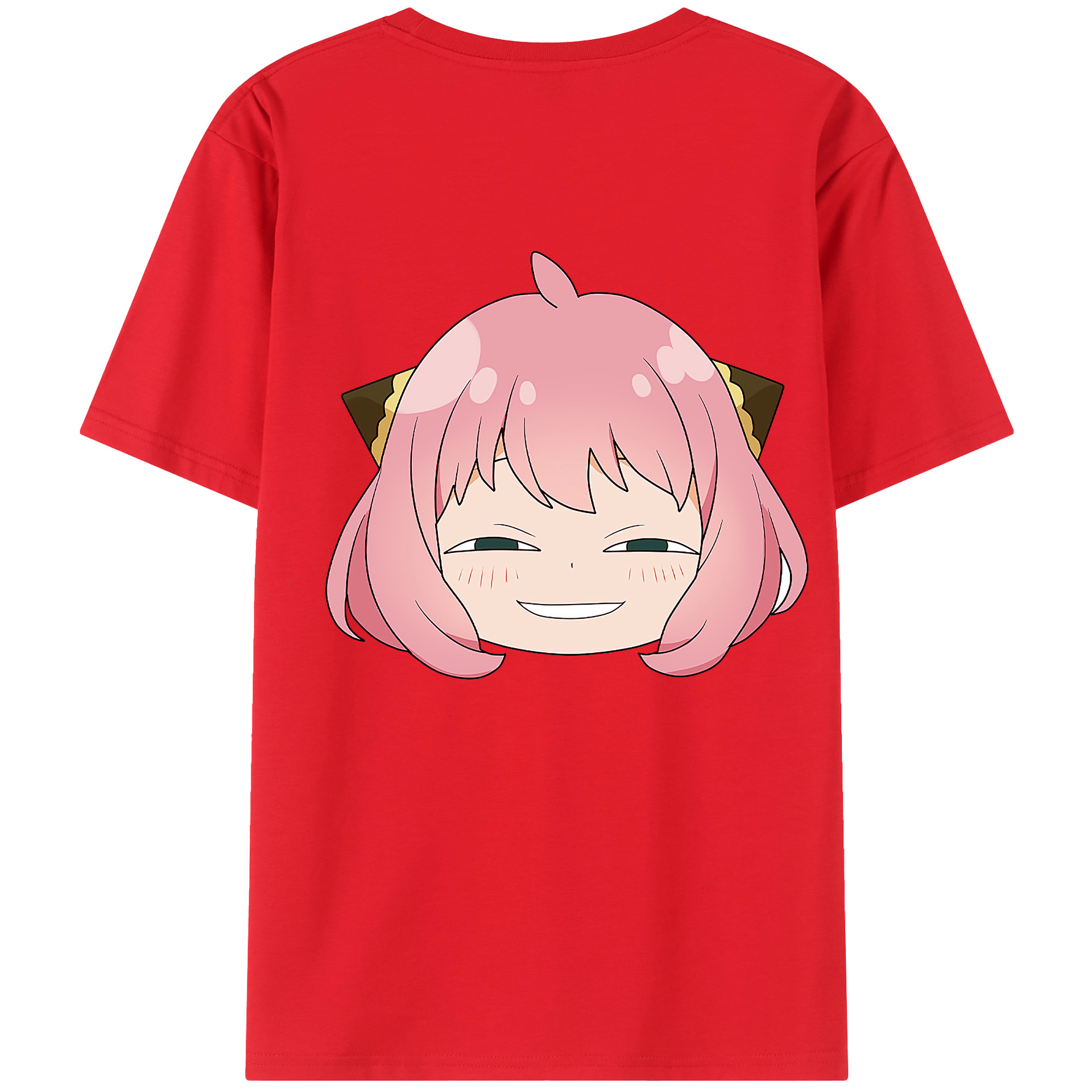 （画像用） SPY×FAMILY间谍家家酒 綿100％ メンズ半袖Tシャツ（バックプリント） 通気性