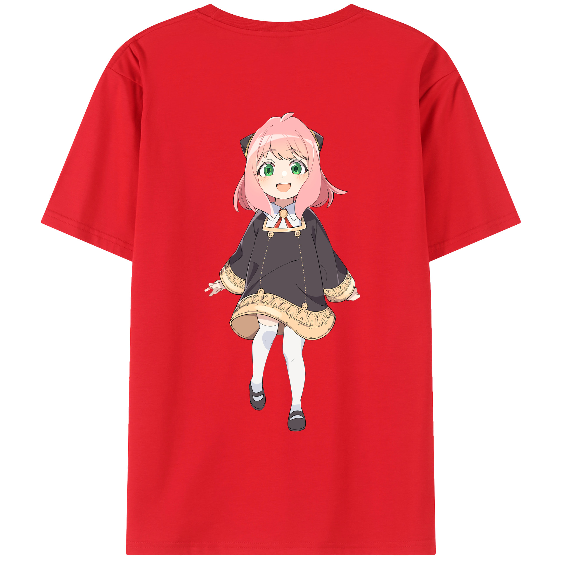 （画像用） SPY×FAMILY间谍家家酒 綿100％ メンズ半袖Tシャツ（バックプリント） 通気性