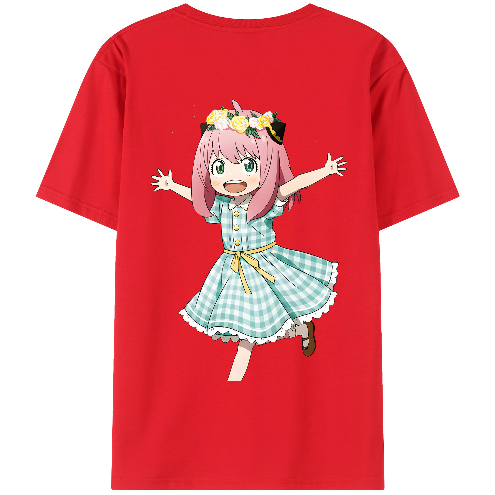 （画像用） SPY×FAMILY间谍家家酒 綿100％ メンズ半袖Tシャツ（バックプリント） 通気性