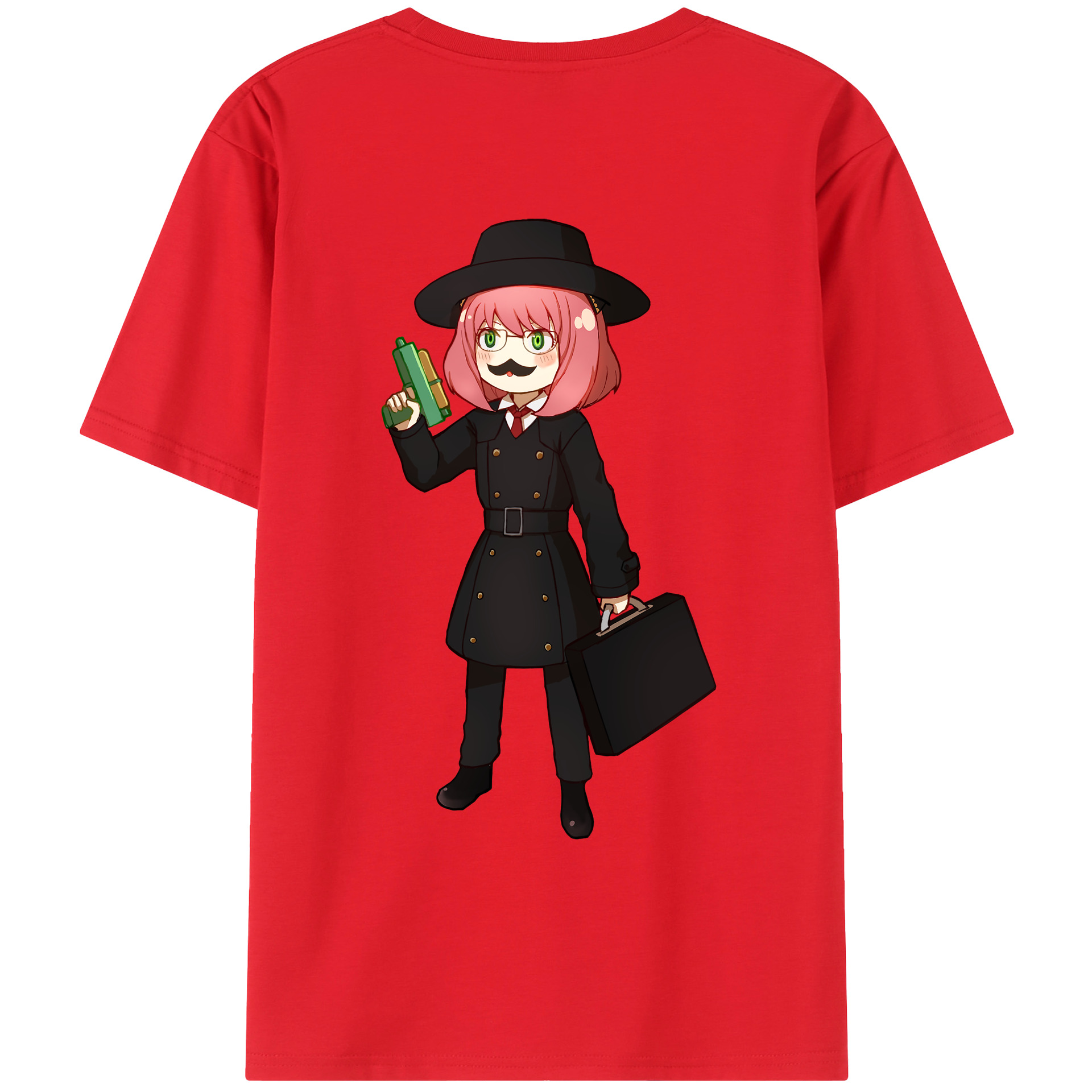 （画像用） SPY×FAMILY间谍家家酒 綿100％ メンズ半袖Tシャツ（バックプリント） 通気性