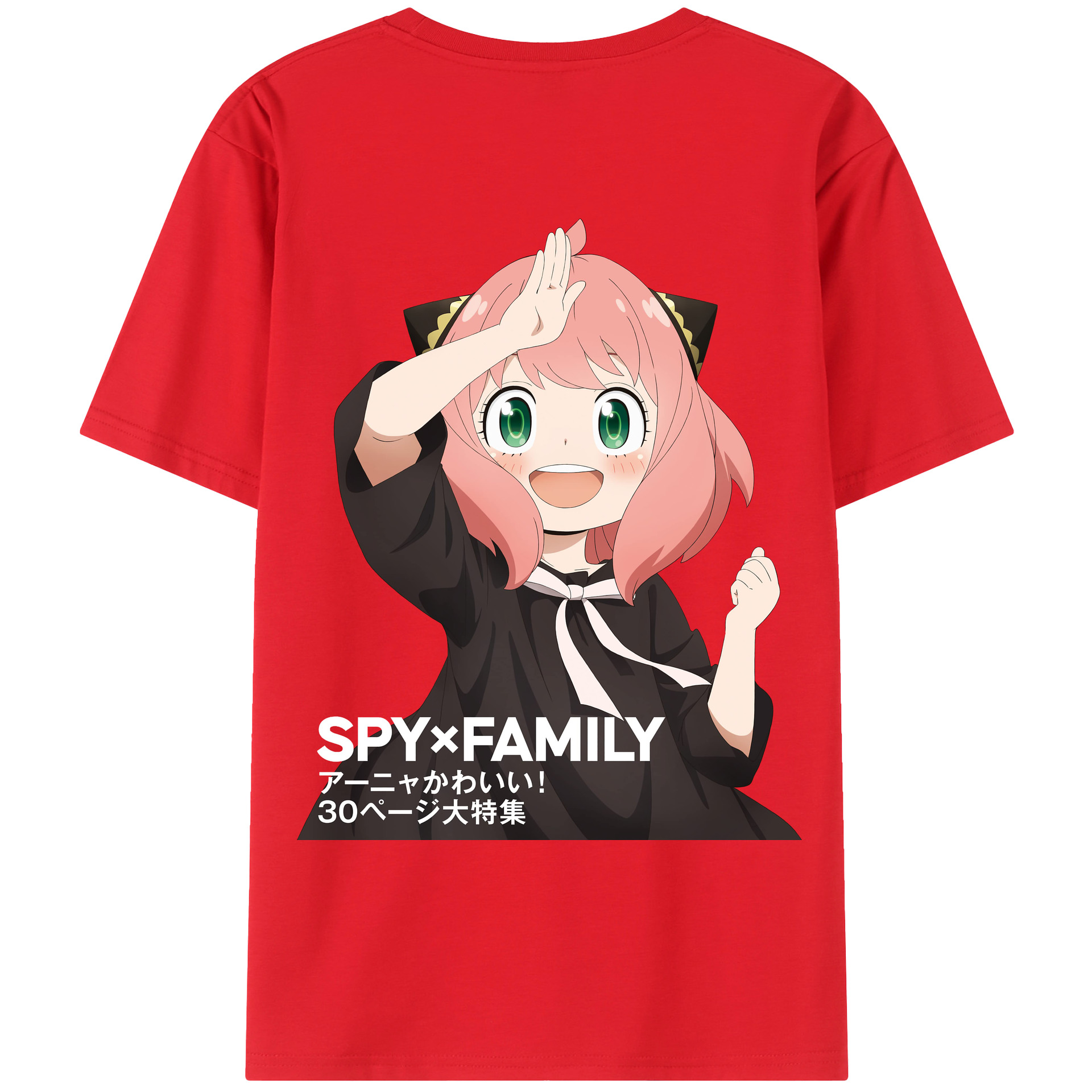 （画像用） SPY×FAMILY间谍家家酒 綿100％ メンズ半袖Tシャツ（バックプリント） 通気性