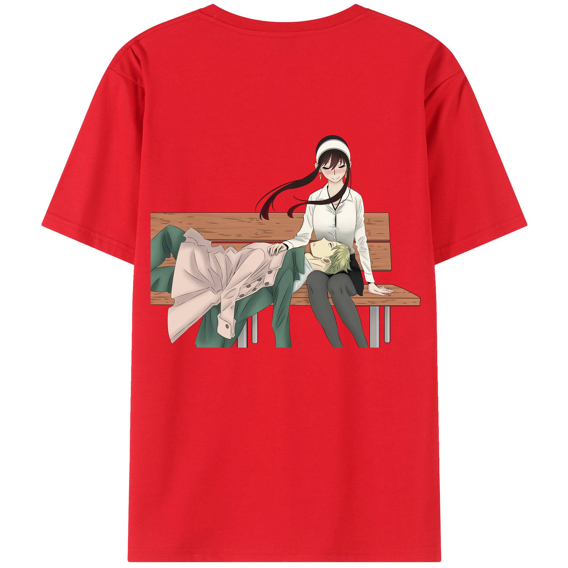 （画像用） SPY×FAMILY间谍家家酒 綿100％ メンズ半袖Tシャツ（バックプリント） 通気性