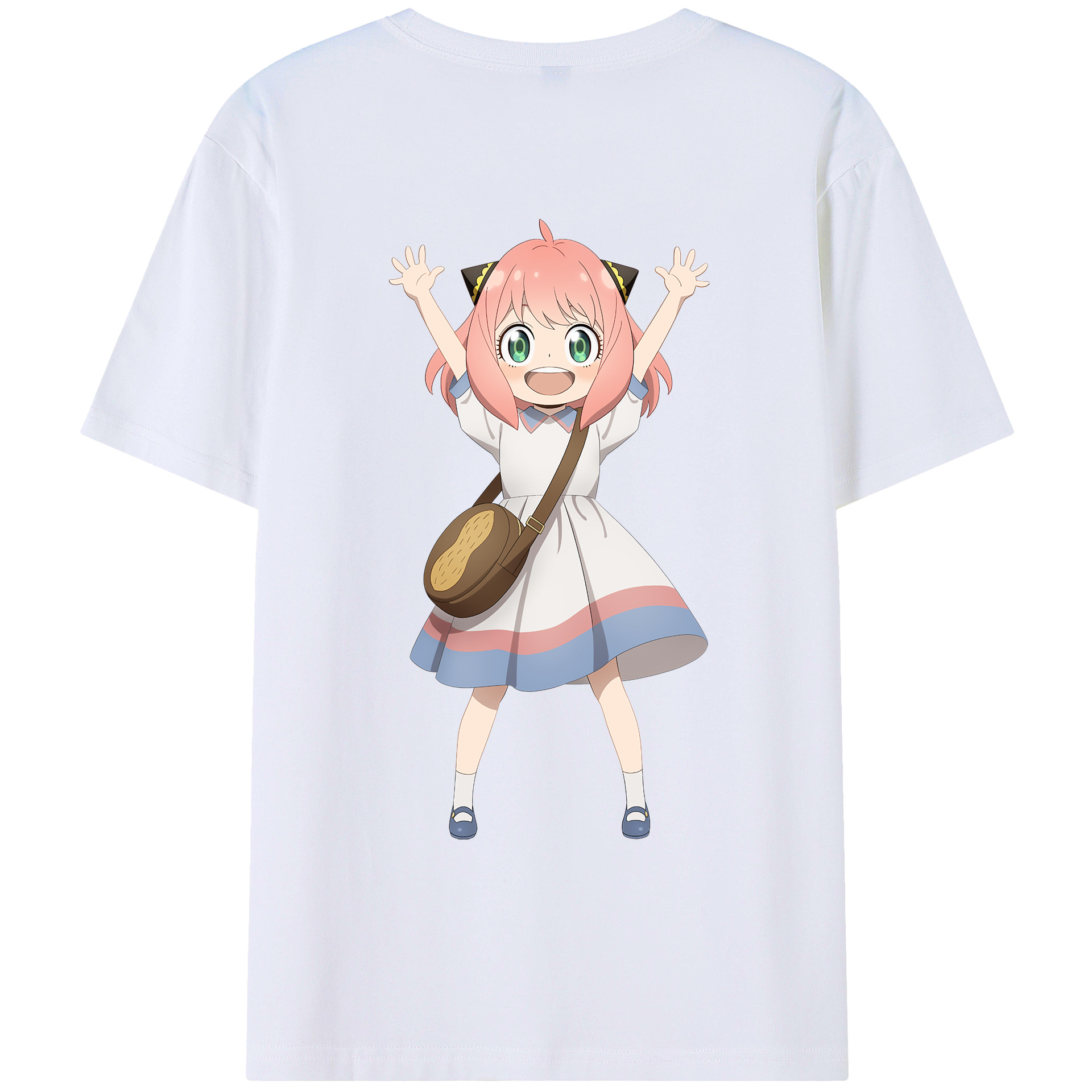 （画像用） SPY×FAMILY间谍家家酒 綿100％ メンズ半袖Tシャツ（バックプリント） 通気性