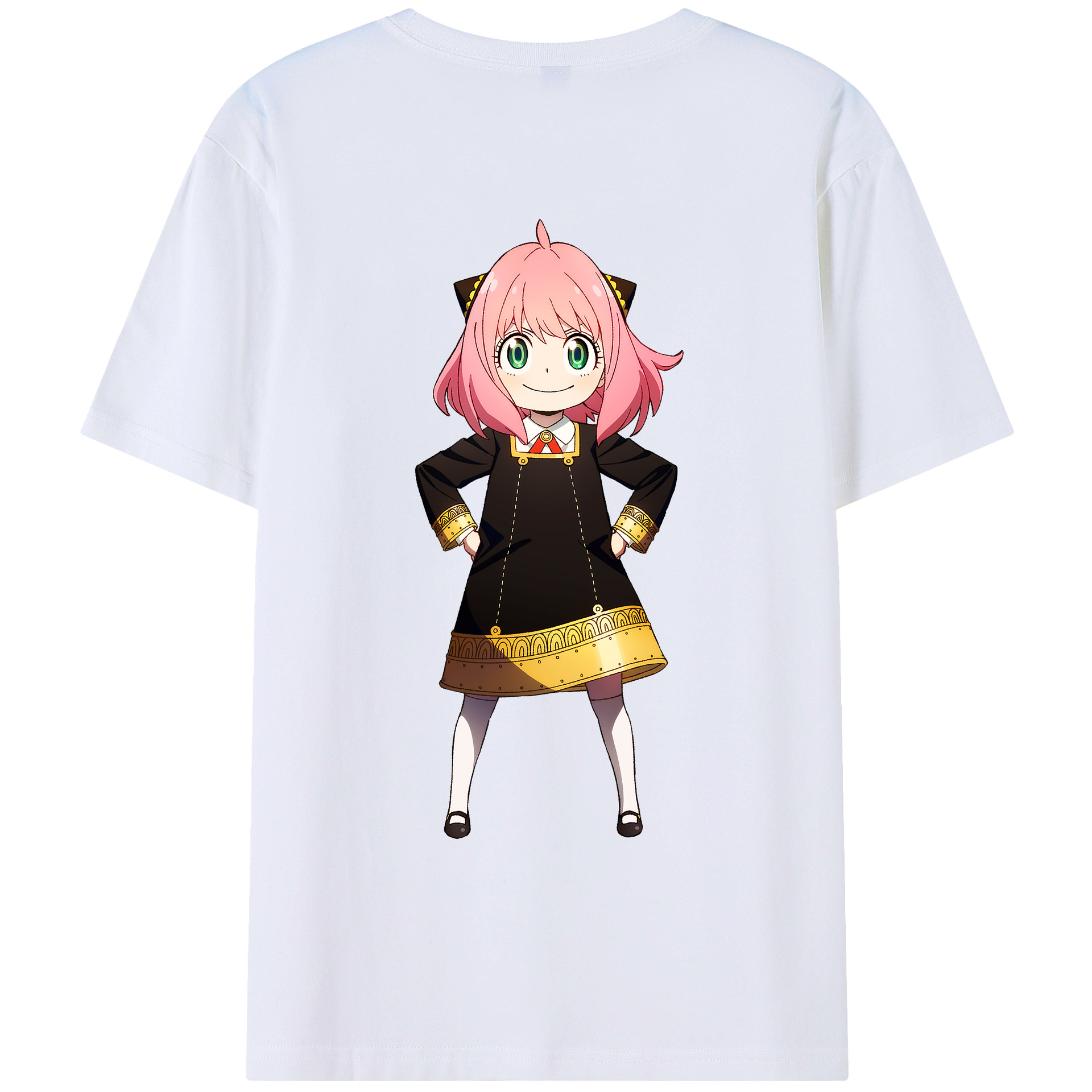（画像用） SPY×FAMILY间谍家家酒 綿100％ メンズ半袖Tシャツ（バックプリント） 通気性