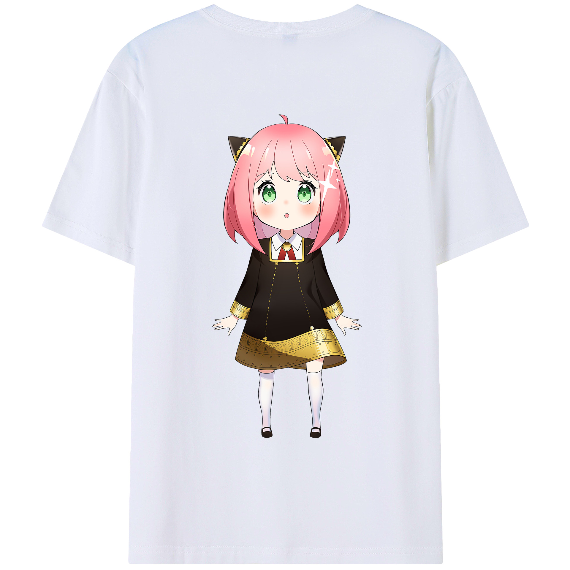 （画像用） SPY×FAMILY间谍家家酒 綿100％ メンズ半袖Tシャツ（バックプリント） 通気性