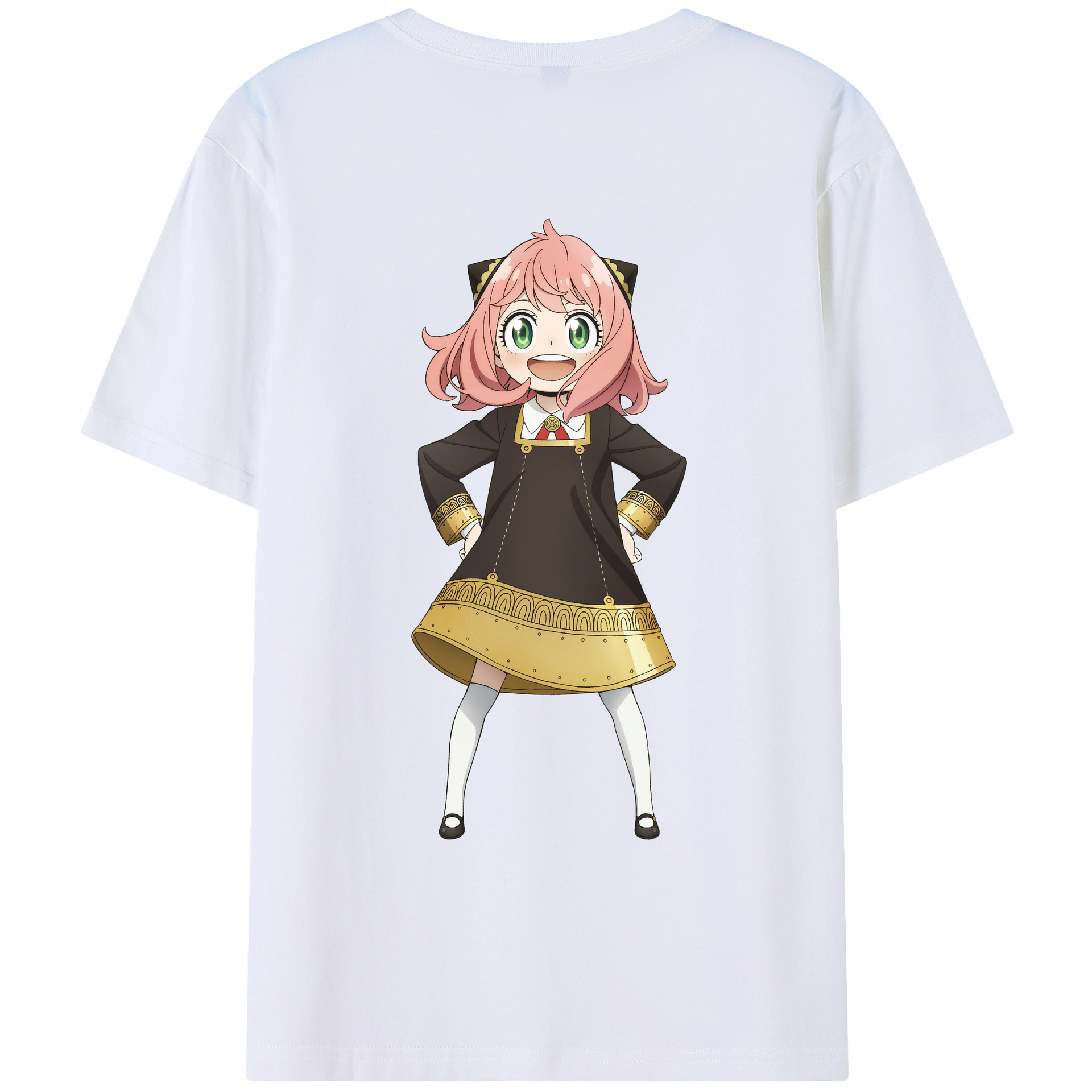 （画像用） SPY×FAMILY间谍家家酒 綿100％ メンズ半袖Tシャツ（バックプリント） 通気性