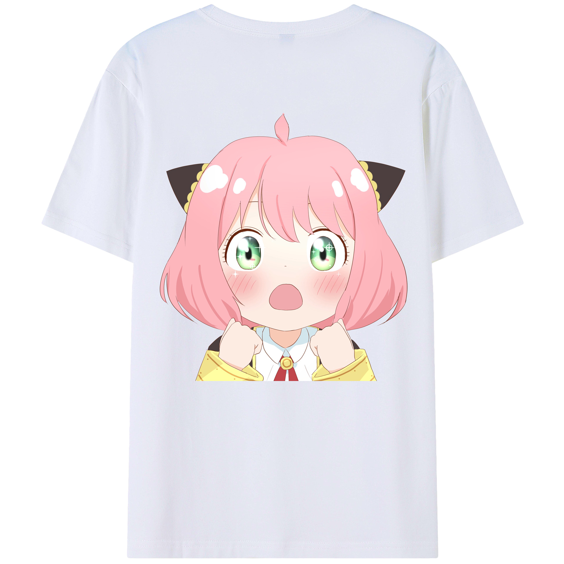 （画像用） SPY×FAMILY间谍家家酒 綿100％ メンズ半袖Tシャツ（バックプリント） 通気性
