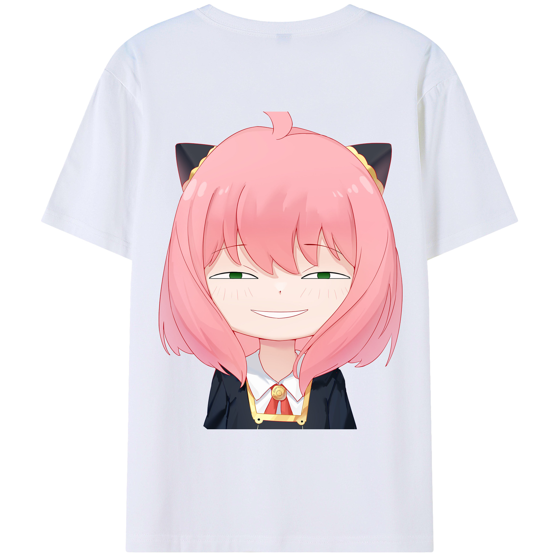 （画像用） SPY×FAMILY间谍家家酒 綿100％ メンズ半袖Tシャツ（バックプリント） 通気性
