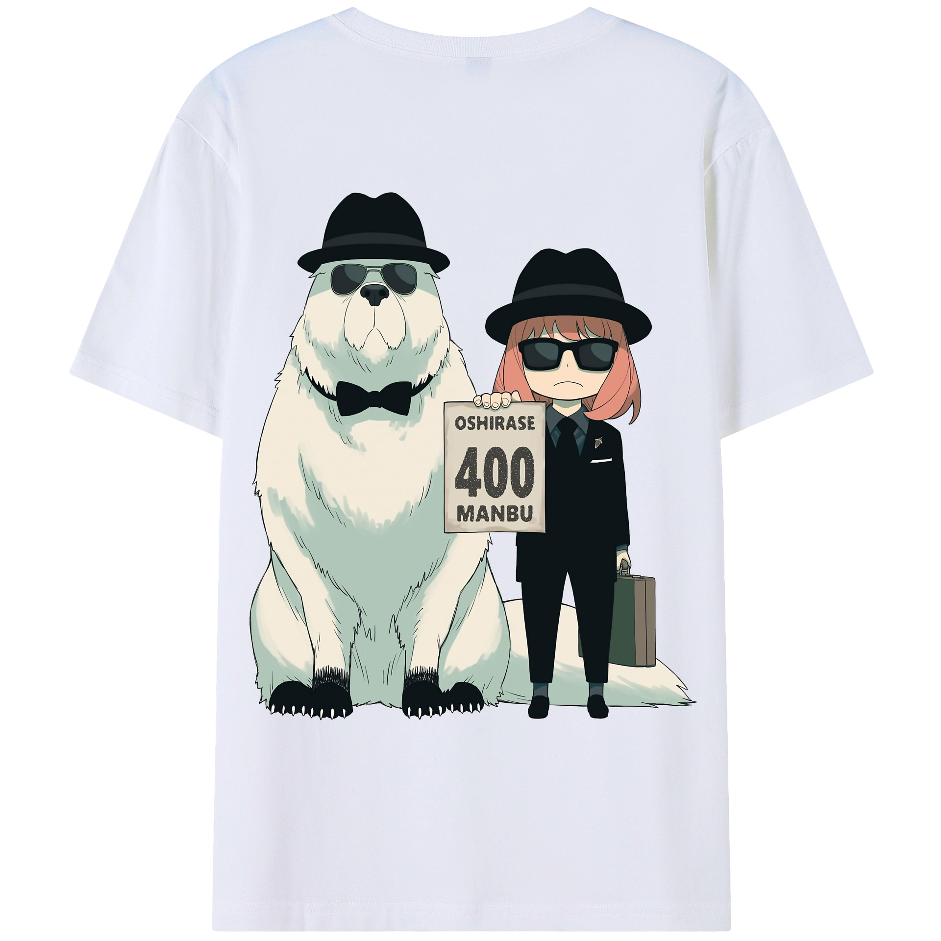 （画像用） SPY×FAMILY间谍家家酒 綿100％ メンズ半袖Tシャツ（バックプリント） 通気性