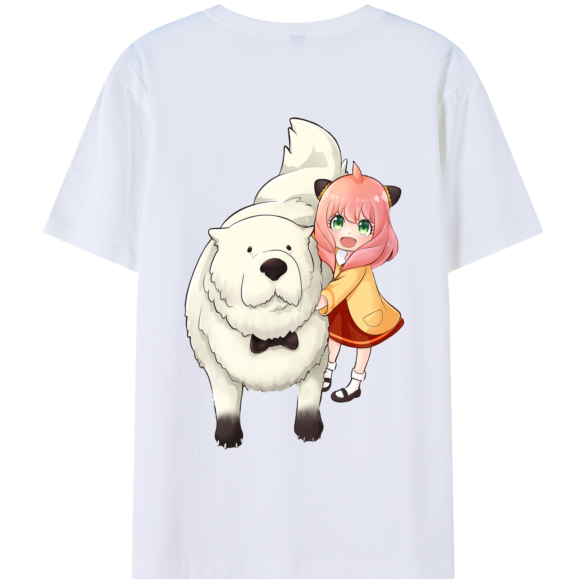 （画像用） SPY×FAMILY间谍家家酒 綿100％ メンズ半袖Tシャツ（バックプリント） 通気性
