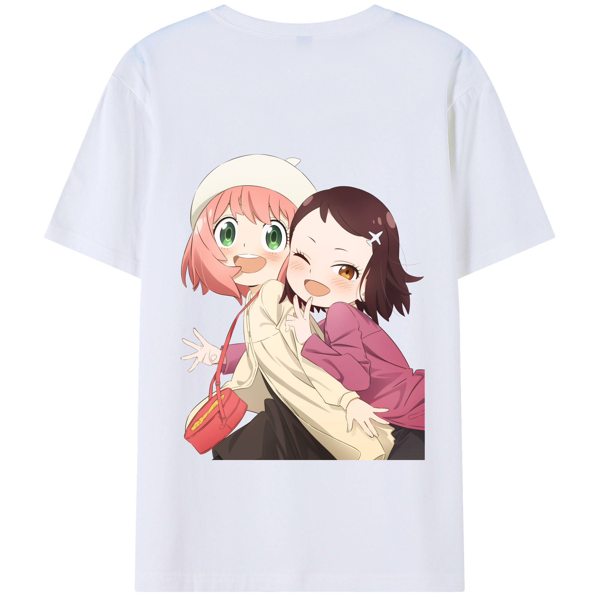 （画像用） SPY×FAMILY间谍家家酒 綿100％ メンズ半袖Tシャツ（バックプリント） 通気性
